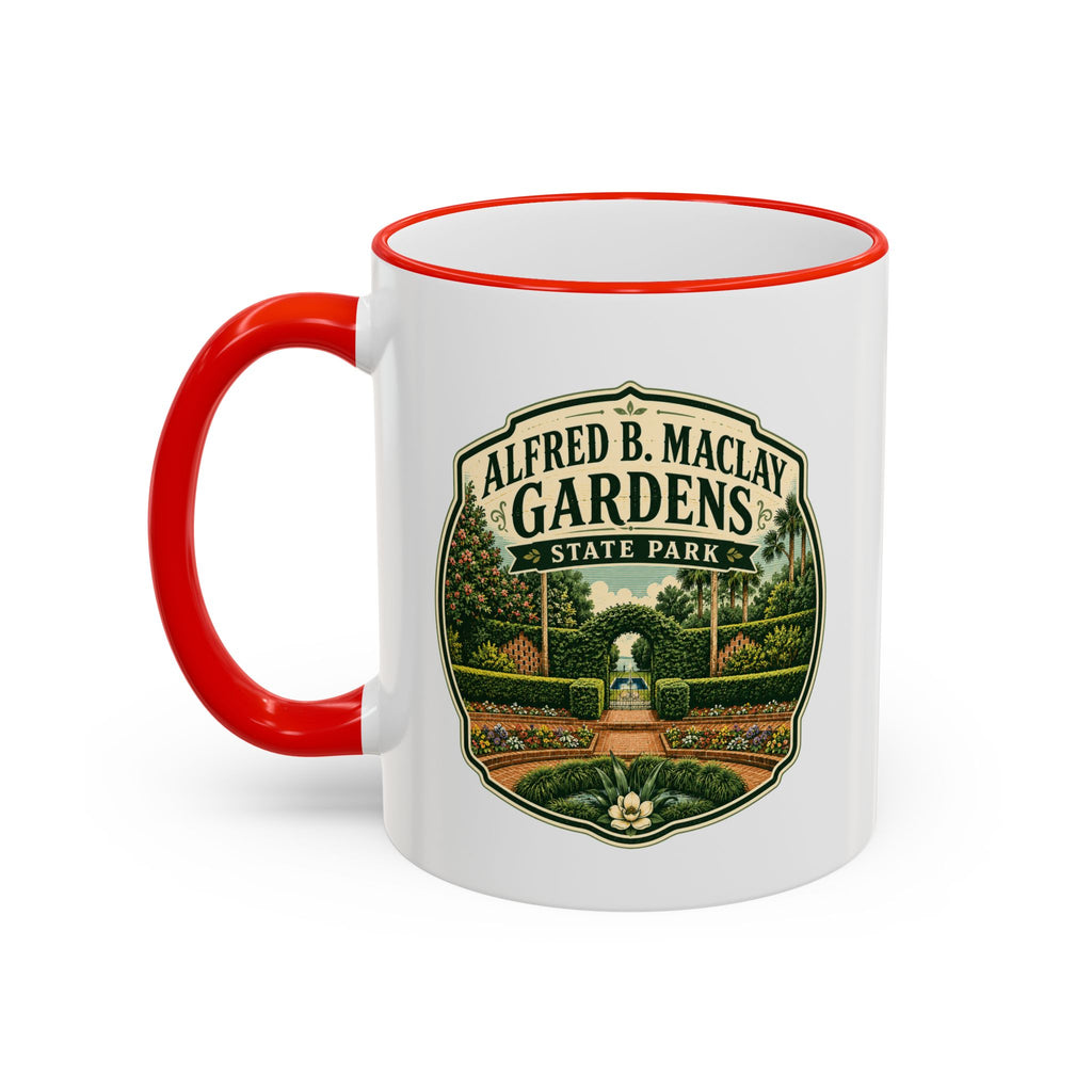 Maclay Gardens Vintage Mug — Accent Rim & Handle 11oz/15oz