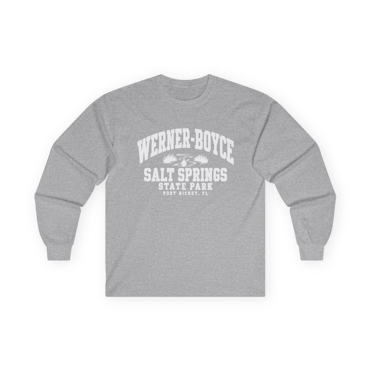 Werner-Boyce Salt Springs State Park Logo- Long Sleeve Tee