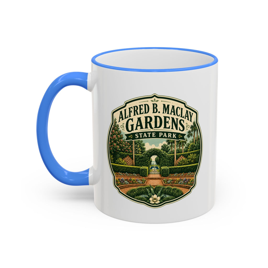 Maclay Gardens Vintage Mug — Accent Rim & Handle 11oz/15oz