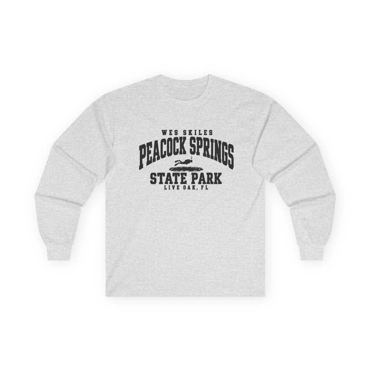 Wes Skiles Peacock Springs State Park Logo- Long Sleeve Tee