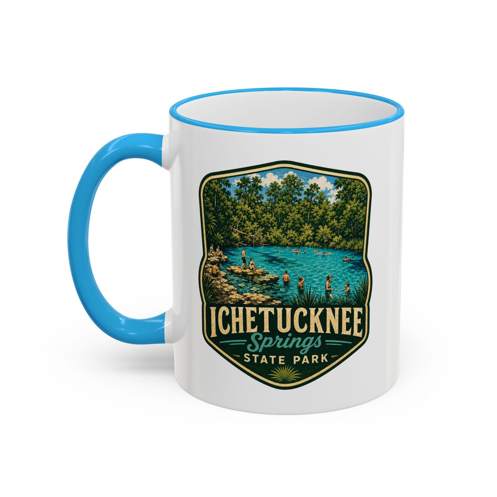 Ichetucknee Springs Vintage Mug — Accent Rim & Handle 11oz/15oz