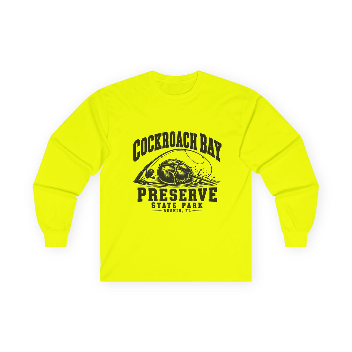 Cockroach Bay Preserve State Park Fishing Emblem- Long Sleeve Tee