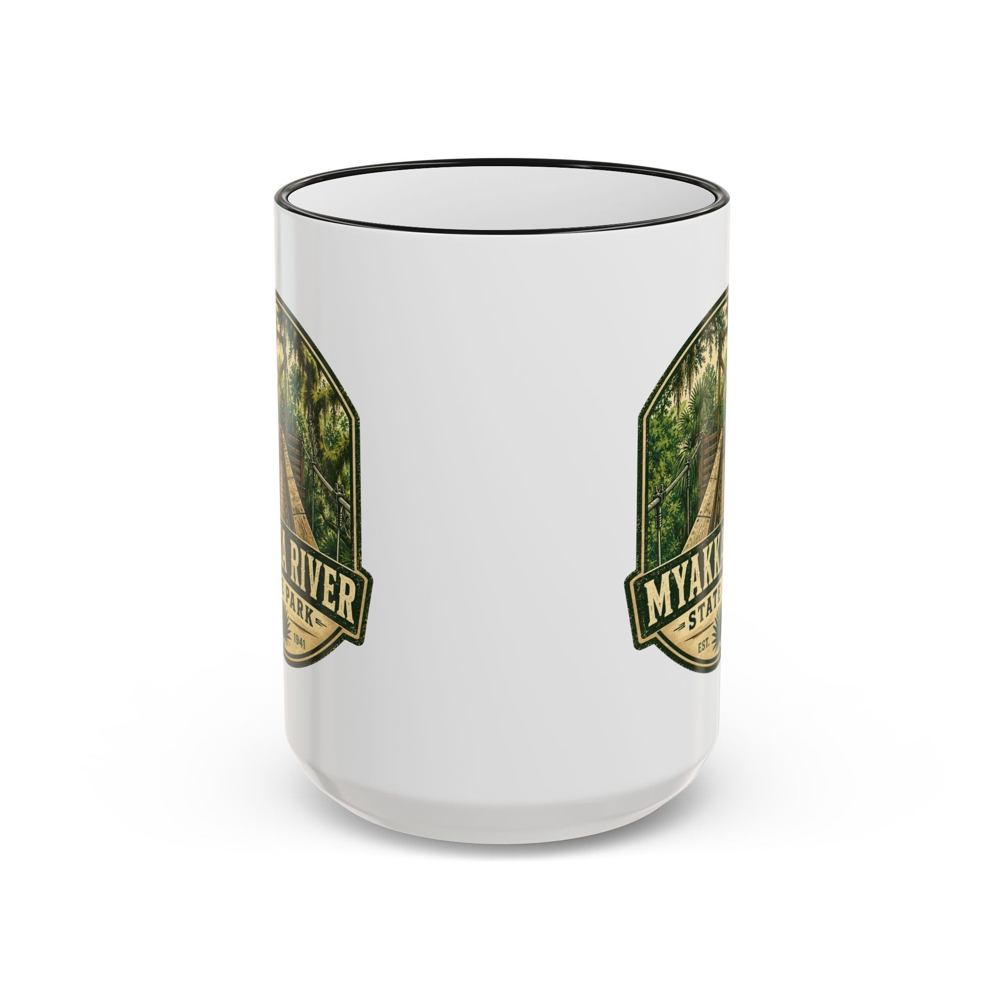 Myakka River Vintage Mug — Accent Rim & Handle 11oz/15oz