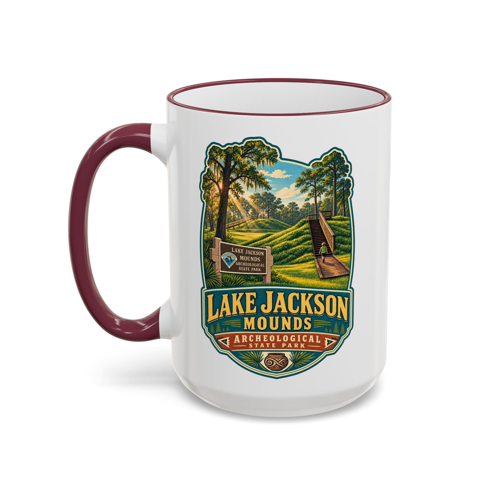 Lake Jackson Mounds Accent Rim & Handle 11oz/15oz