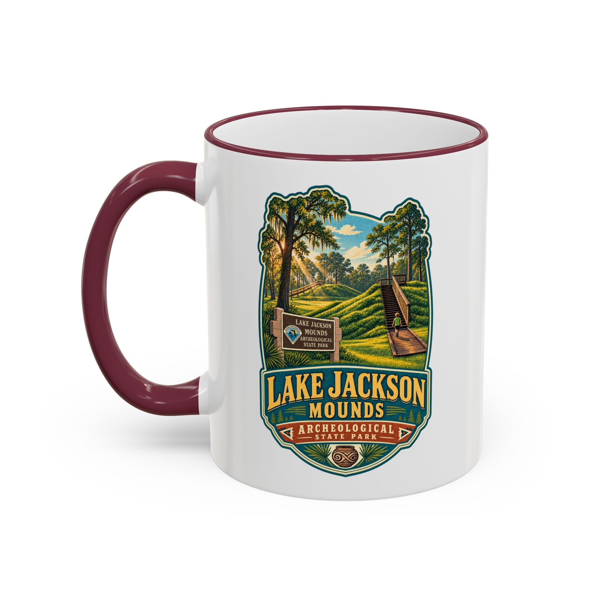 Lake Jackson Mounds Accent Rim & Handle 11oz/15oz