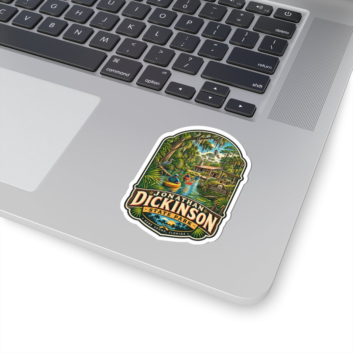 Jonathan Dickinson State Park Sticker — Vintage Kayaking Florida Park Decal