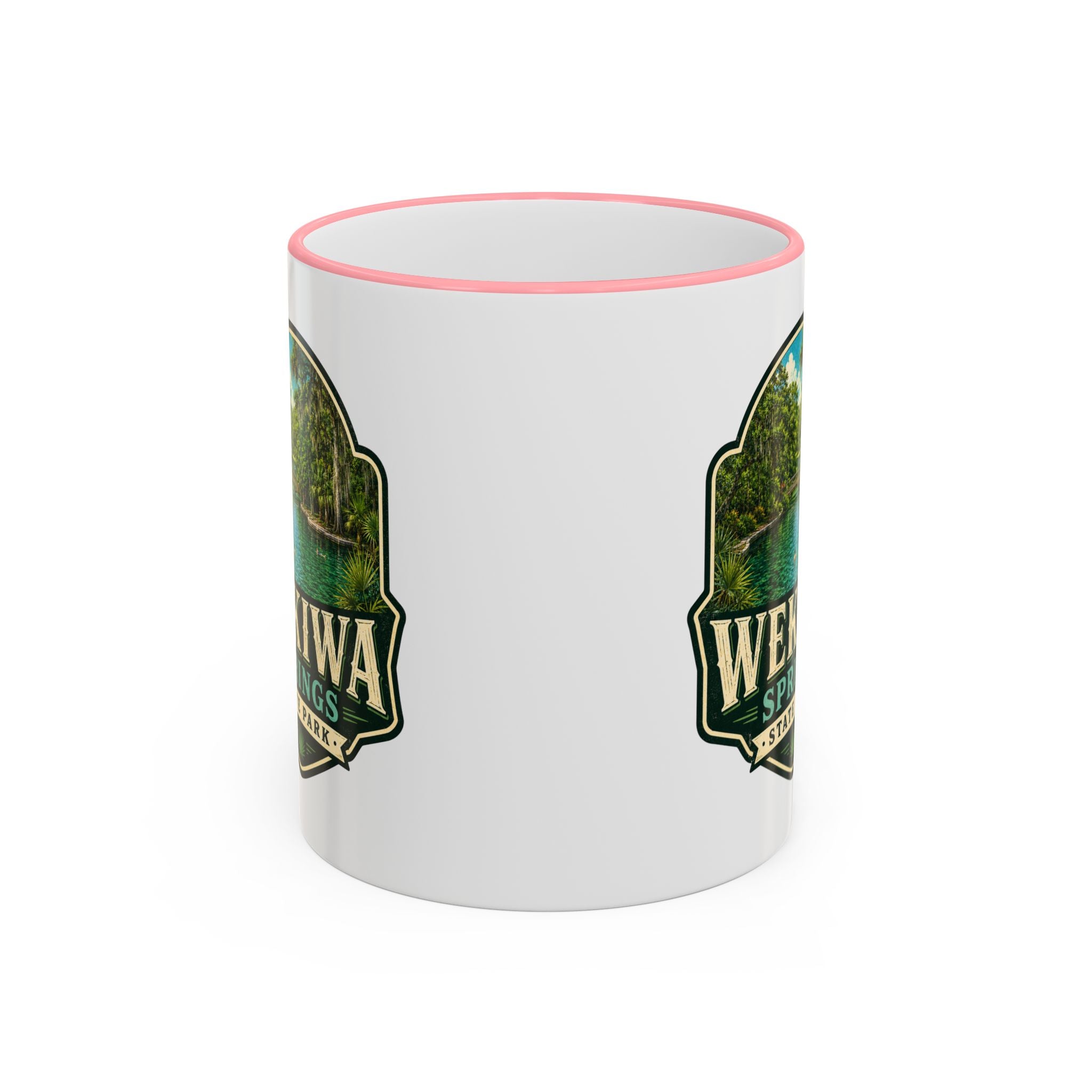 Wekiwa Springs Vintage Mug — Accent Rim & Handle 11oz/15oz