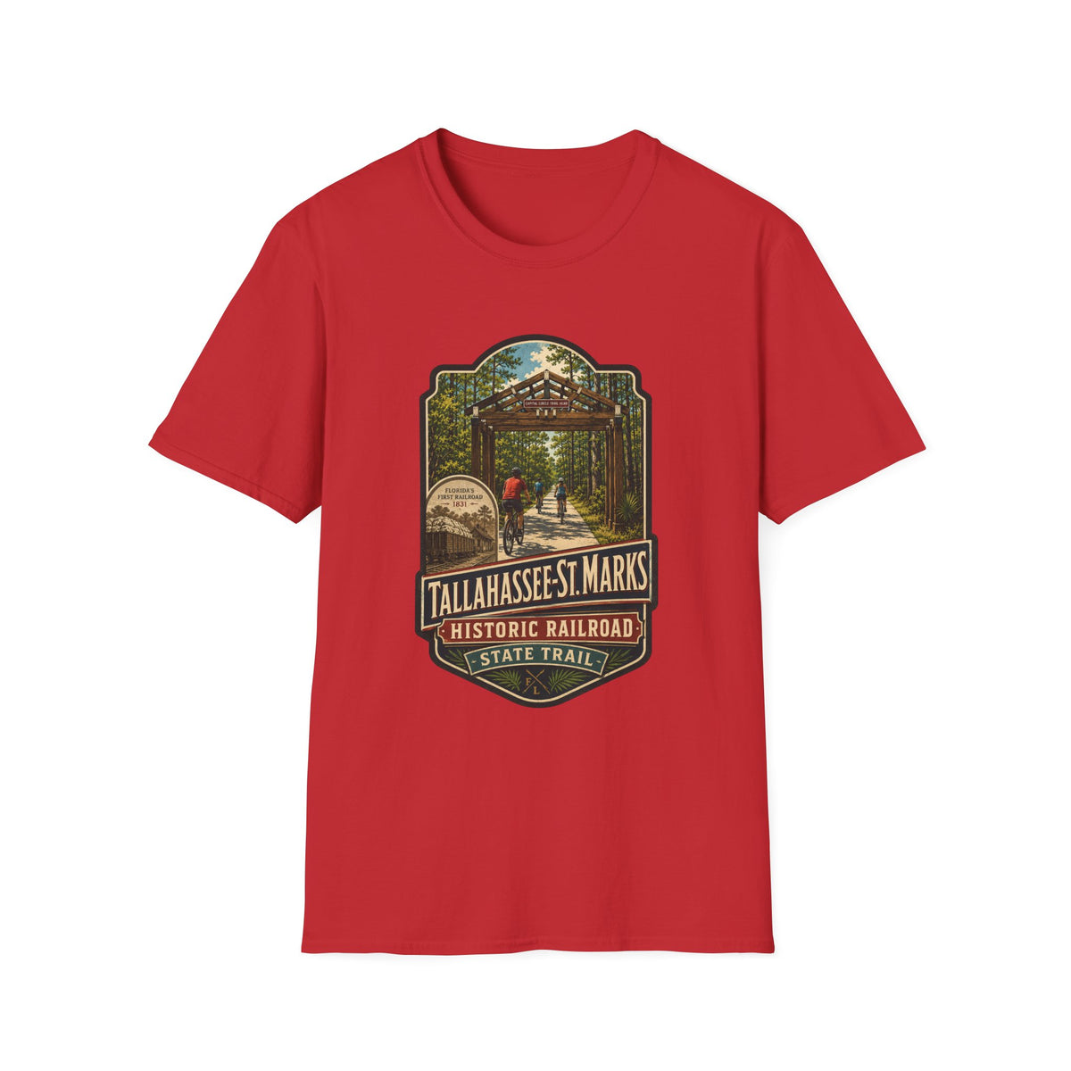 Tallahassee - St. Marks Trail  - Retro Tee