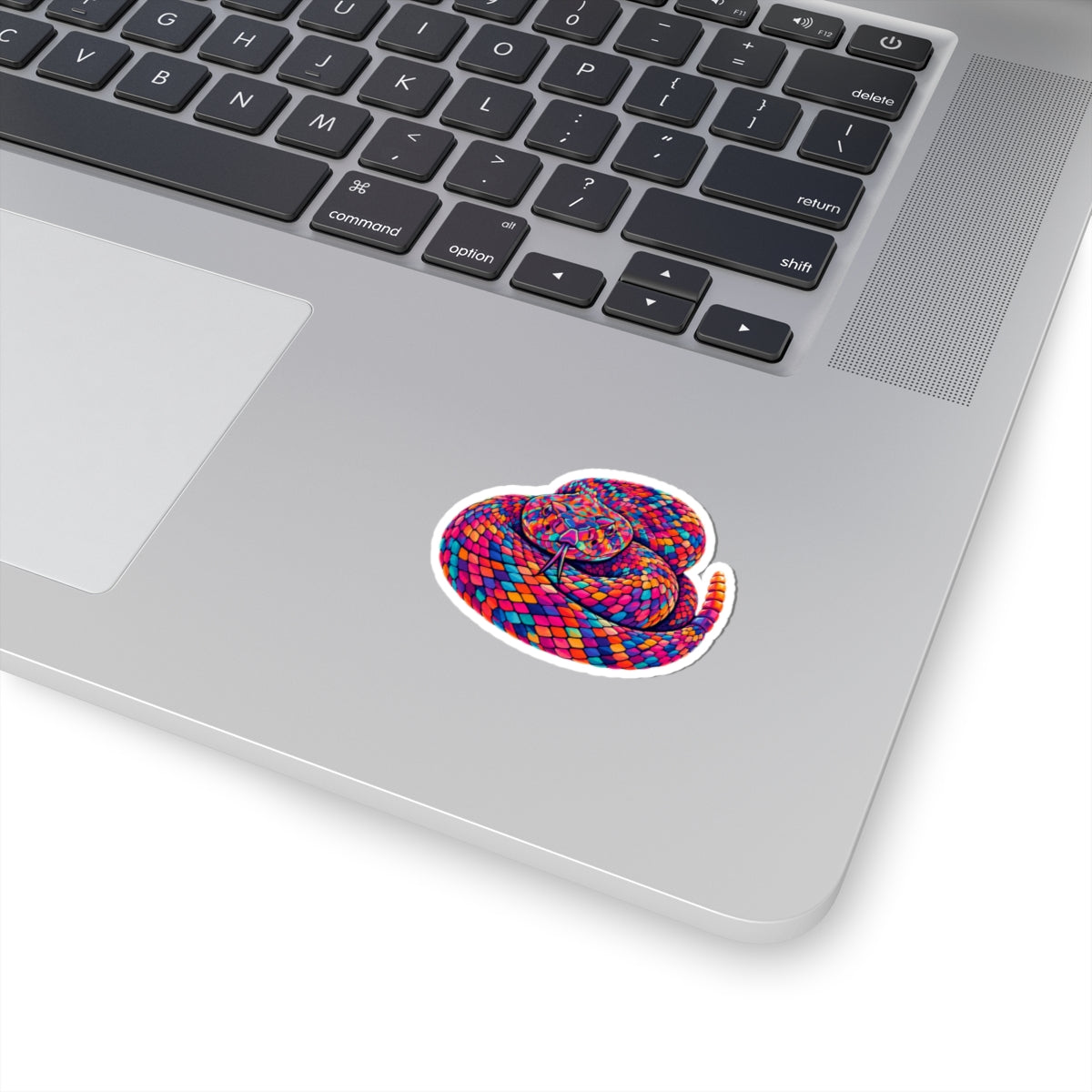 Rainbow Coiled Serpent Sticker