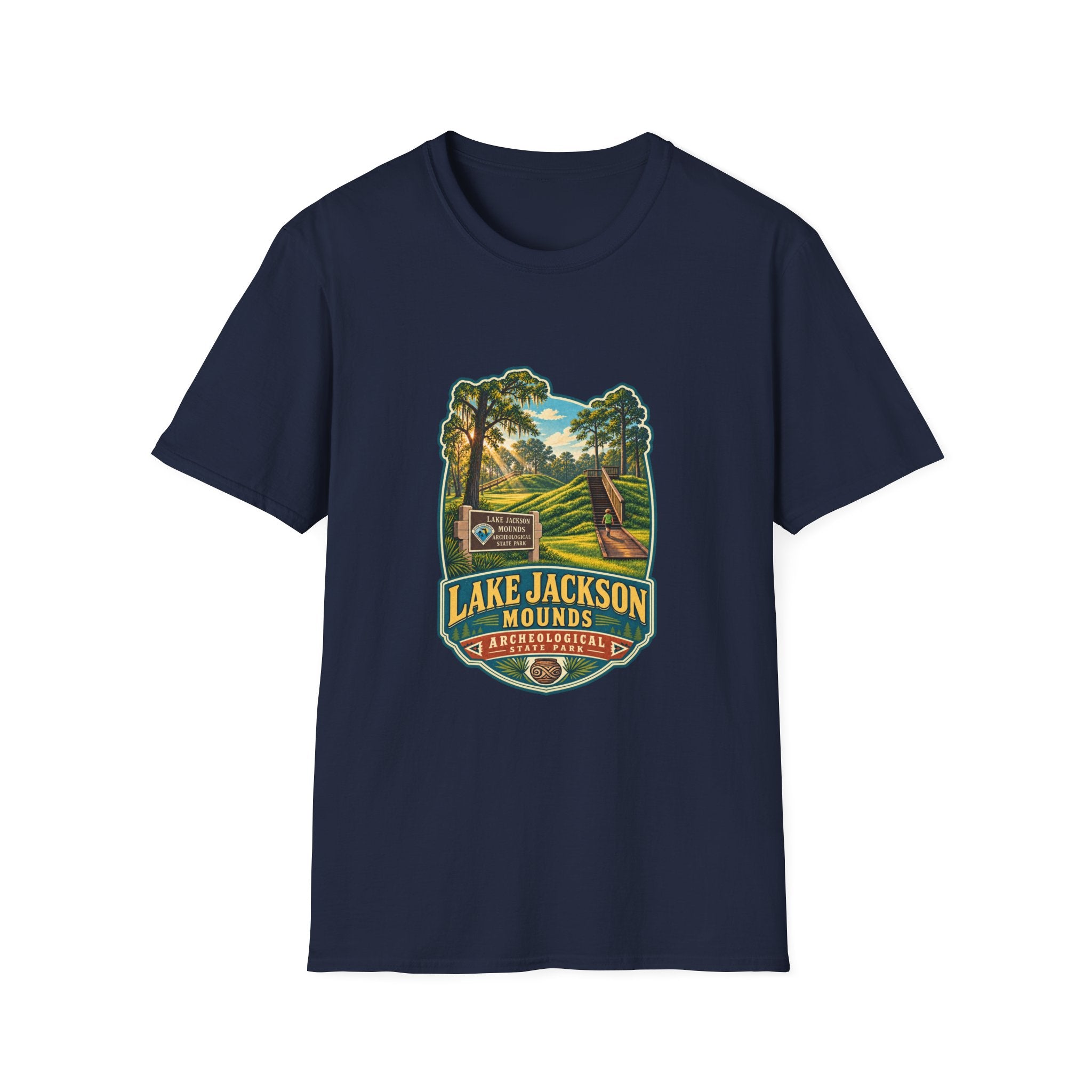 Lake Jackson Mounds- Retro Tee