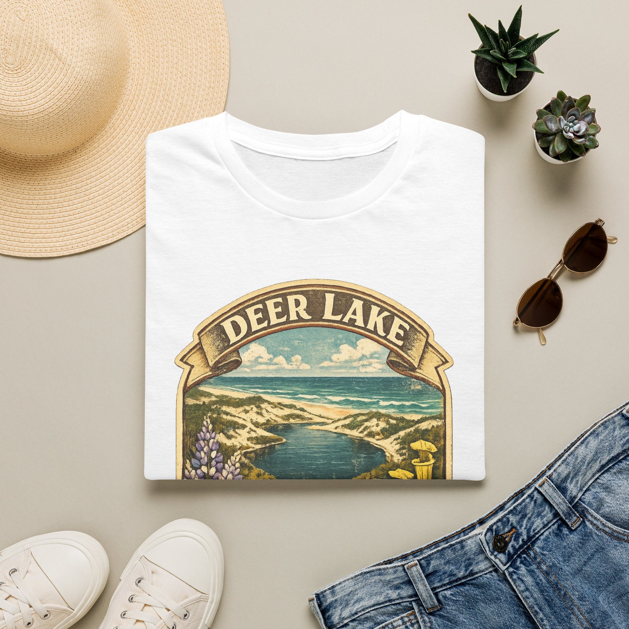 Deer Lake- Retro Tee