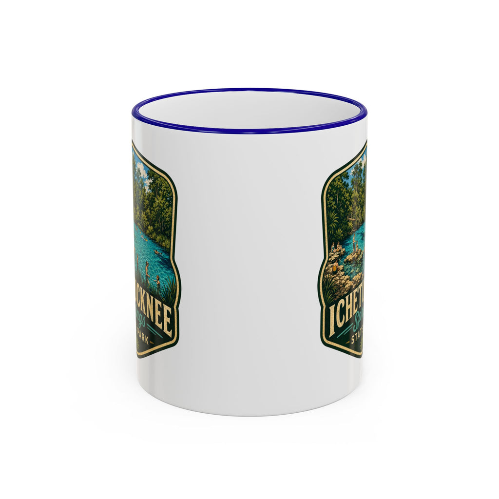 Ichetucknee Springs Vintage Mug — Accent Rim & Handle 11oz/15oz