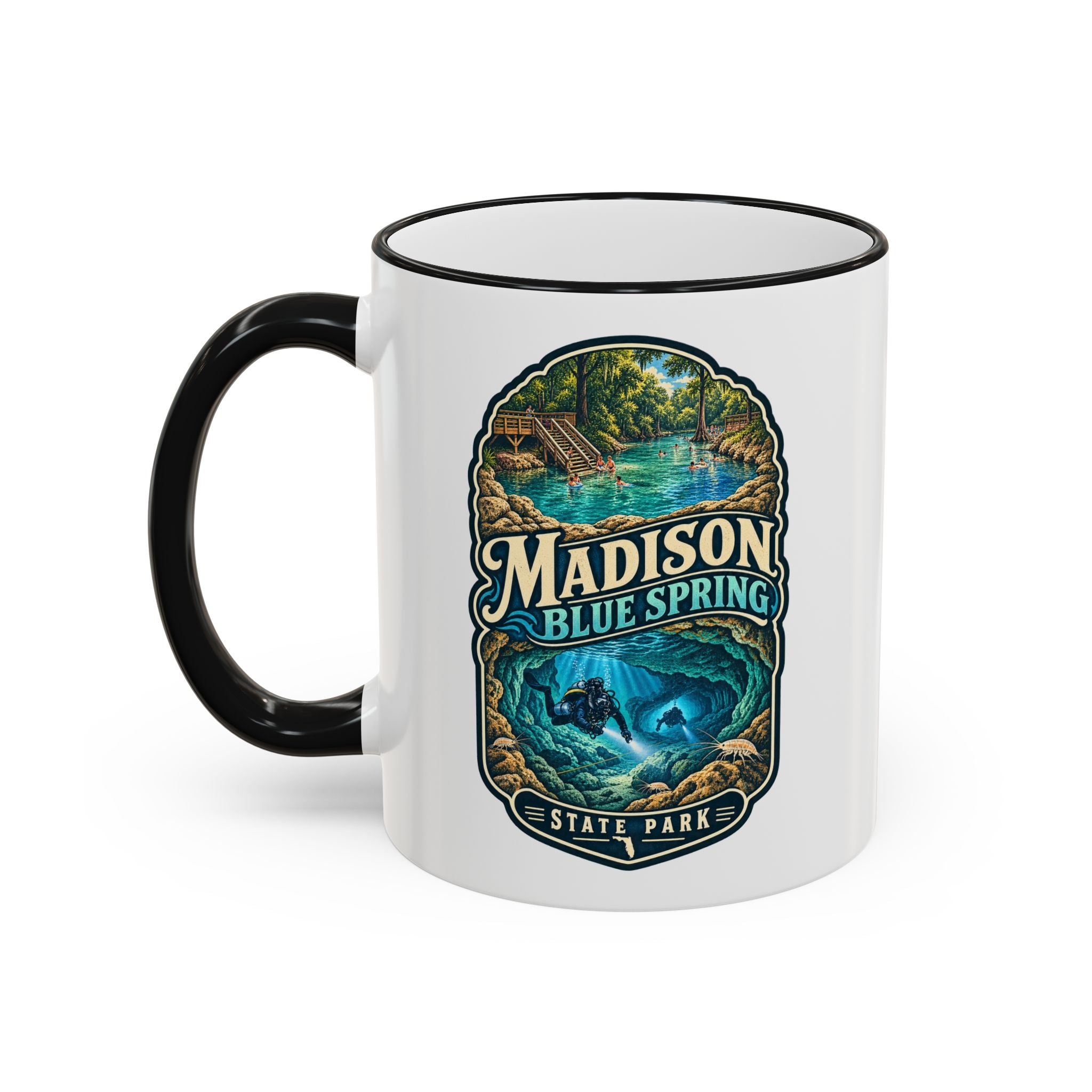 Madison Blue Spring Accent Rim & Handle 11oz/15oz