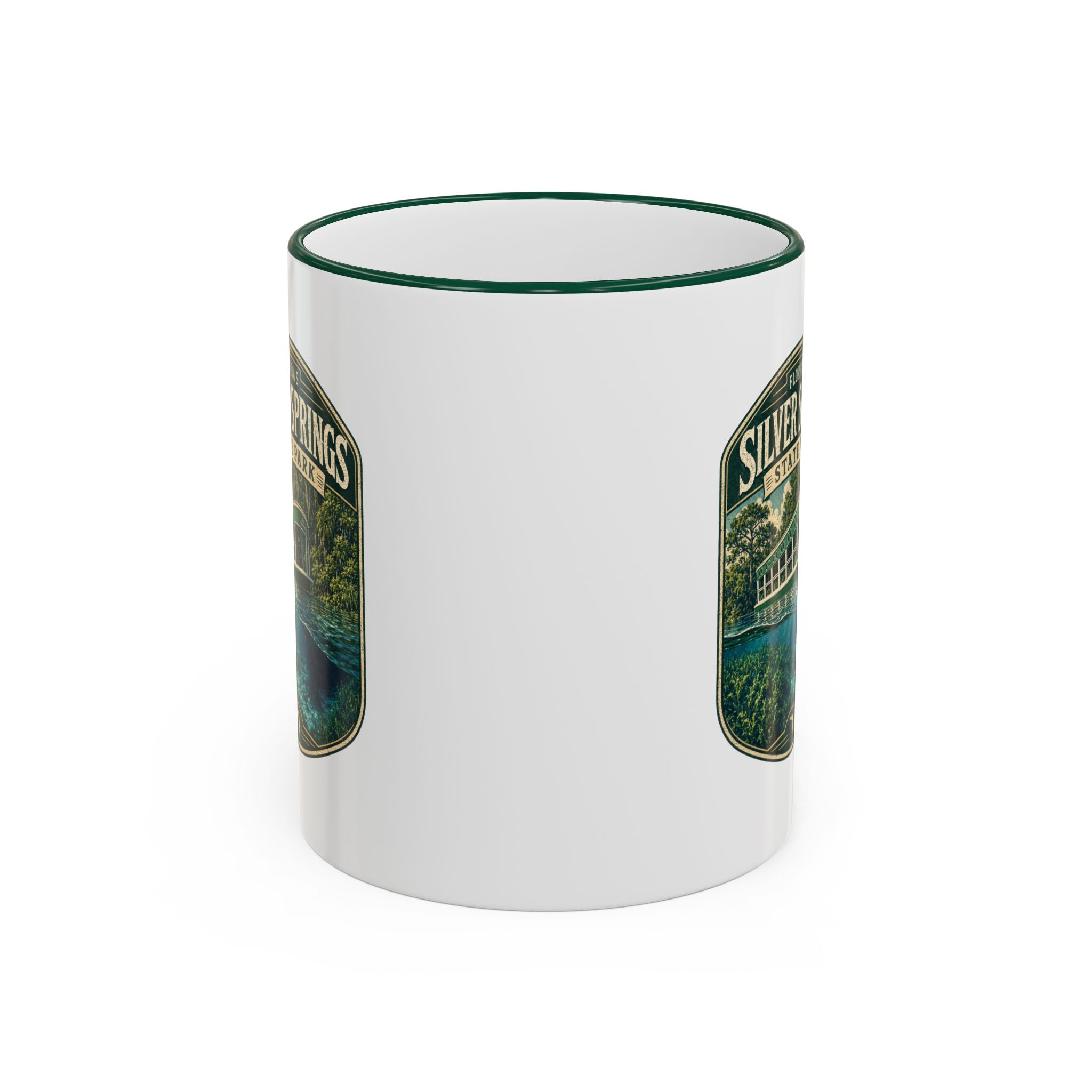 Silver Springs Vintage Mug — Accent Rim & Handle 11oz/15oz