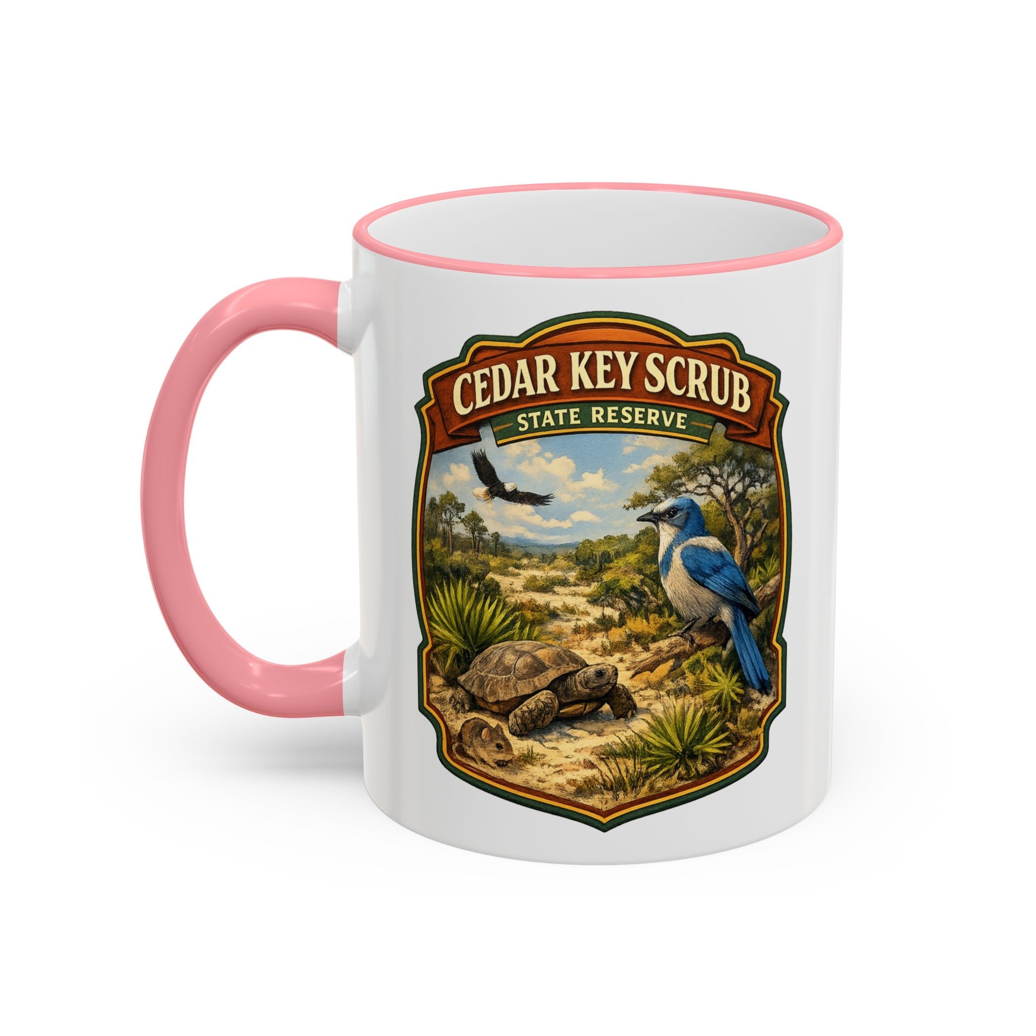 Cedar Key Scrub Accent Rim & Handle 11oz/15oz
