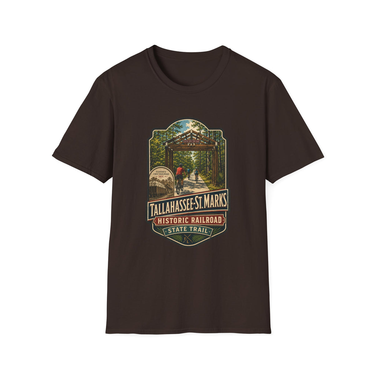 Tallahassee - St. Marks Trail  - Retro Tee