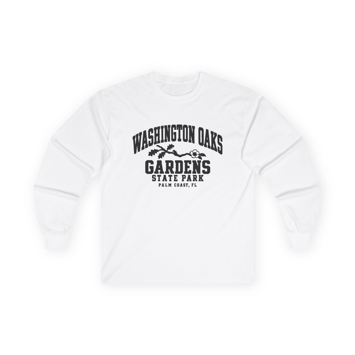 Washington Oaks Gardens State Park Logo- Long Sleeve Tee