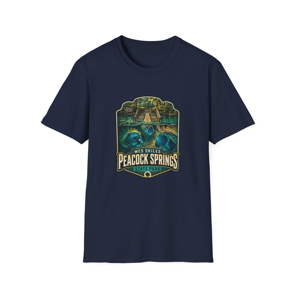 Peacock Springs — Retro Tee
