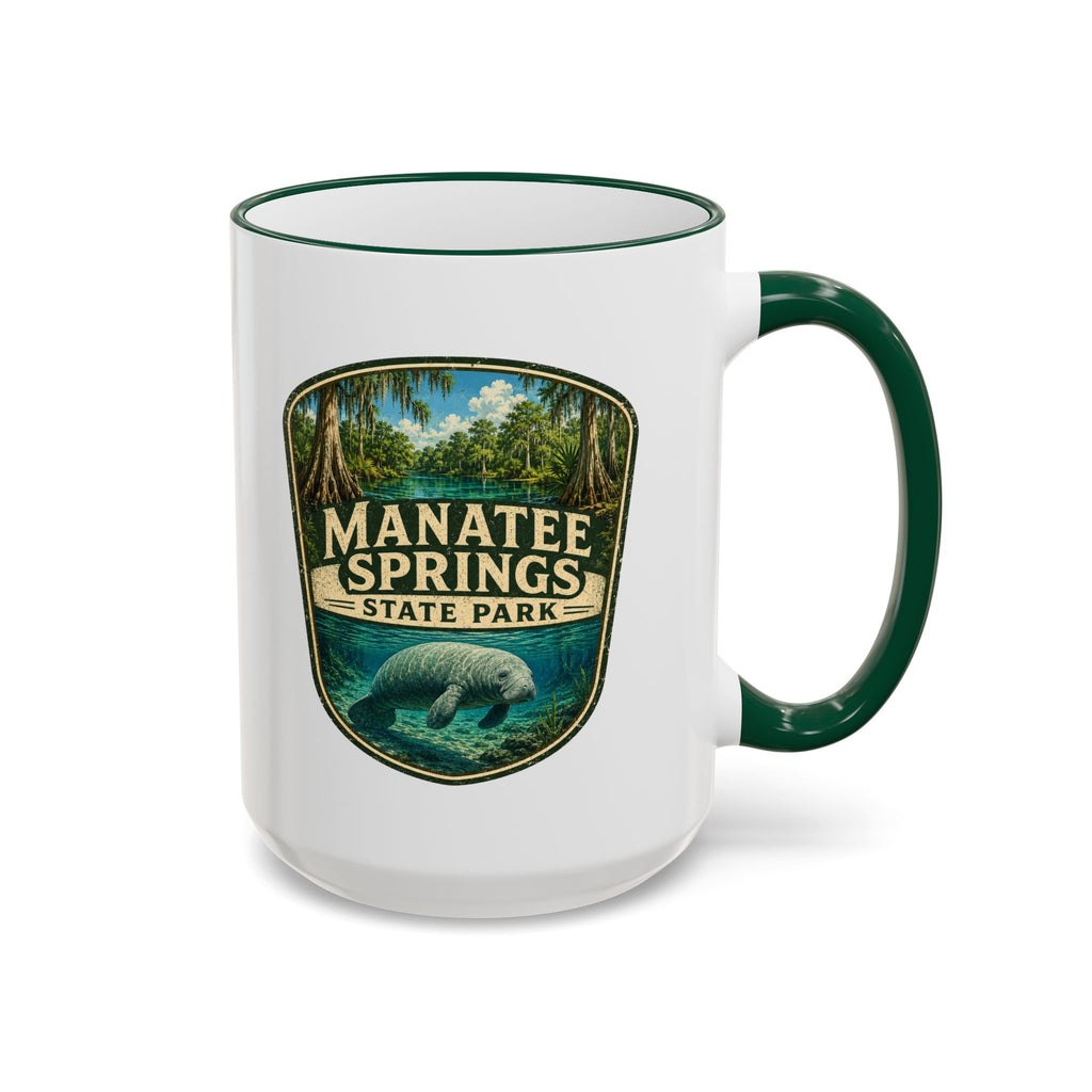 Manatee Springs Manatee Mug — Accent Rim & Handle 11oz/15oz