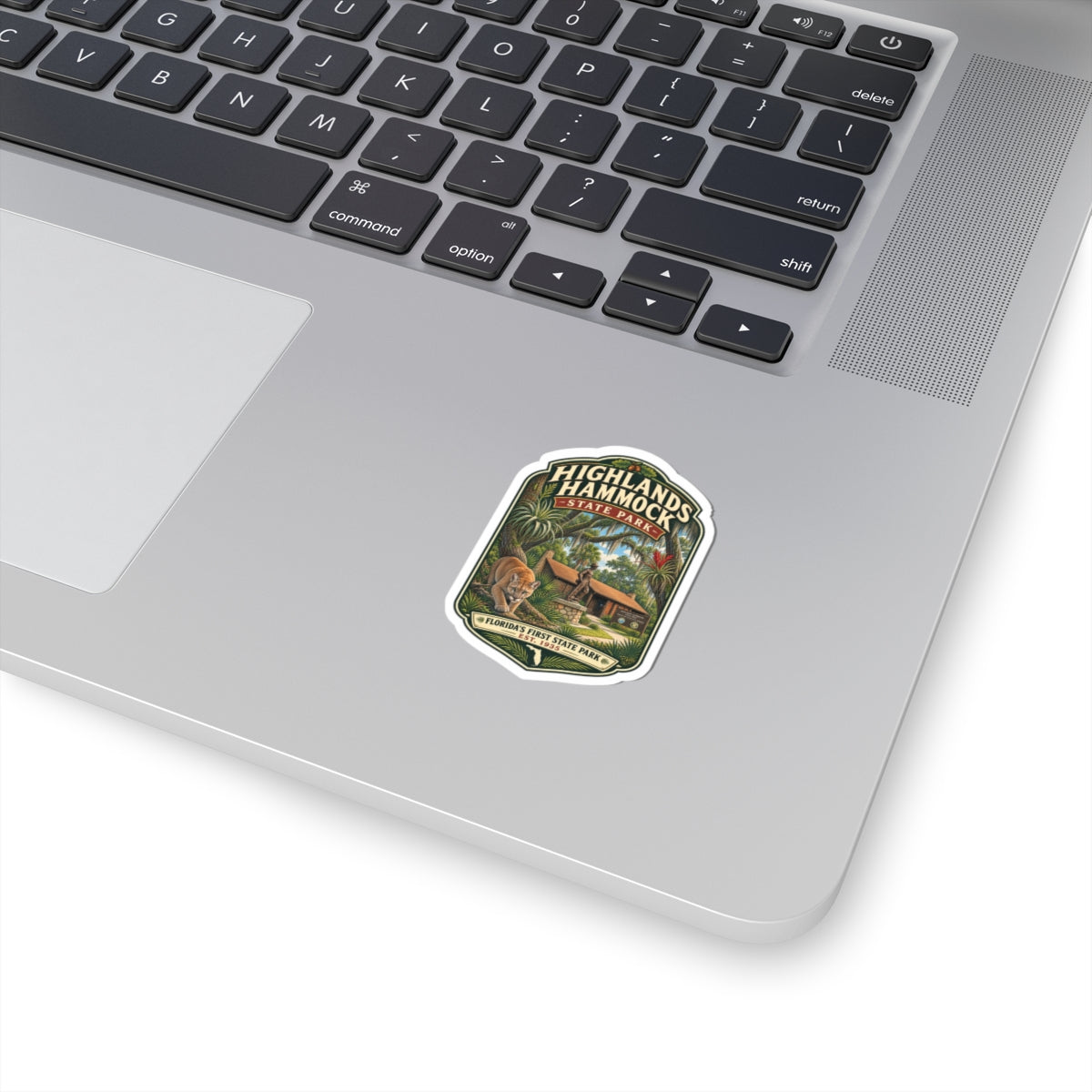 Highlands Hammock State Park Sticker — Retro Florida Park Badge ("Florida’s First State Park")