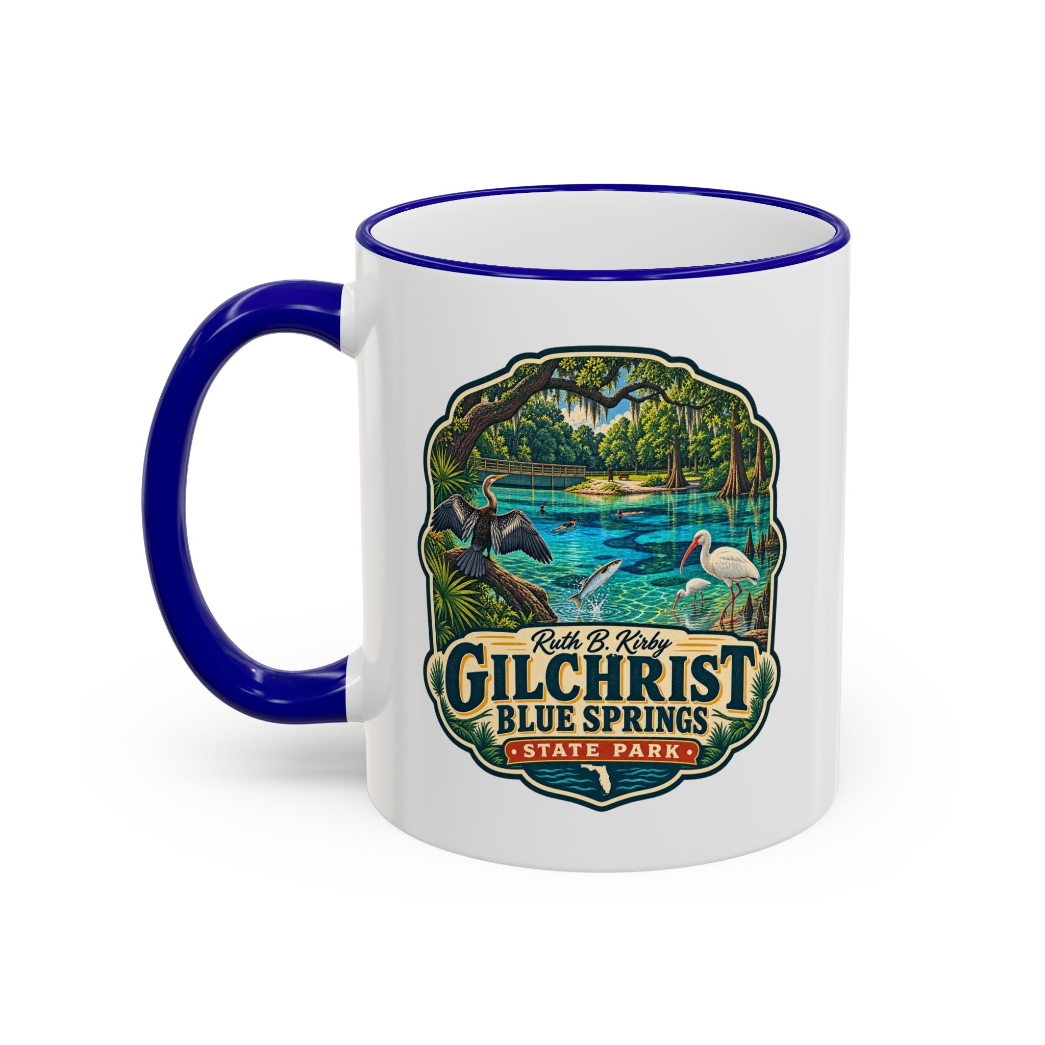 Gilchrist Blue Accent Rim & Handle 11oz/15oz