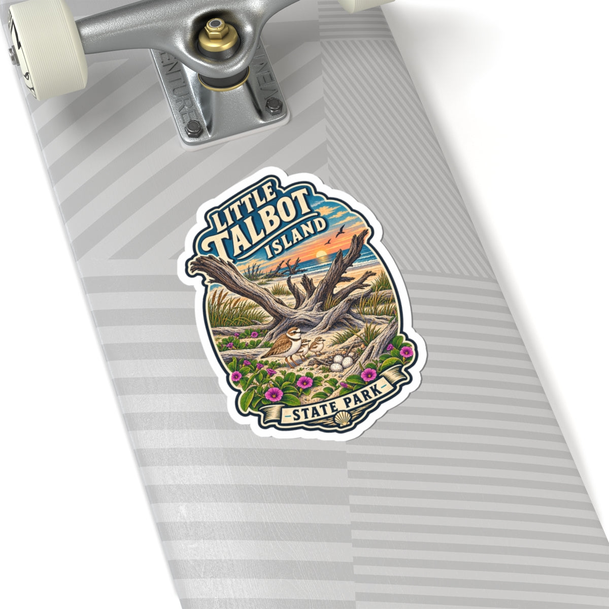 Little Talbot Island State Park Sticker — Coastal Beach Vintage Travel Decal