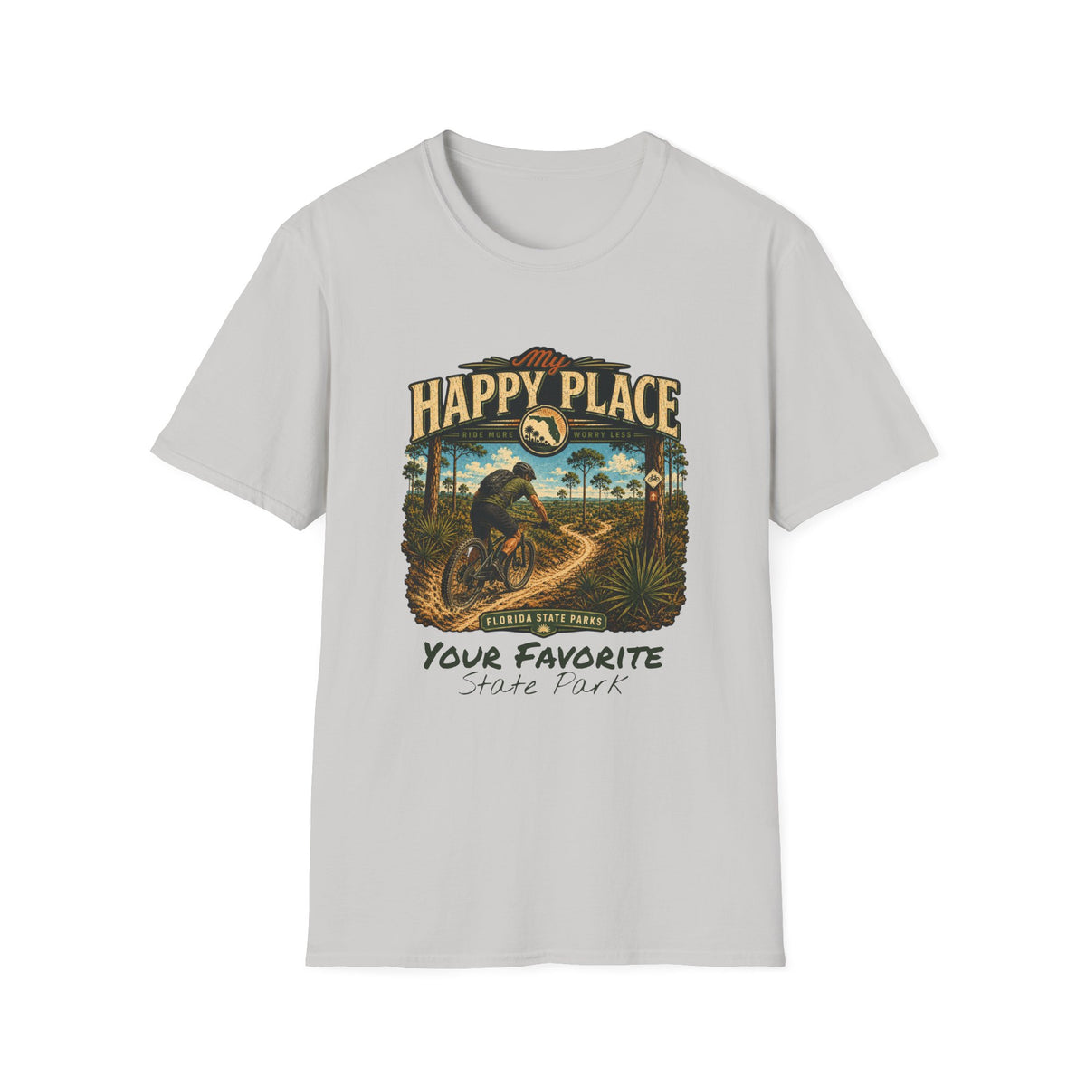 CUSTOMIZABLE Mountain Bike- Retro Tee