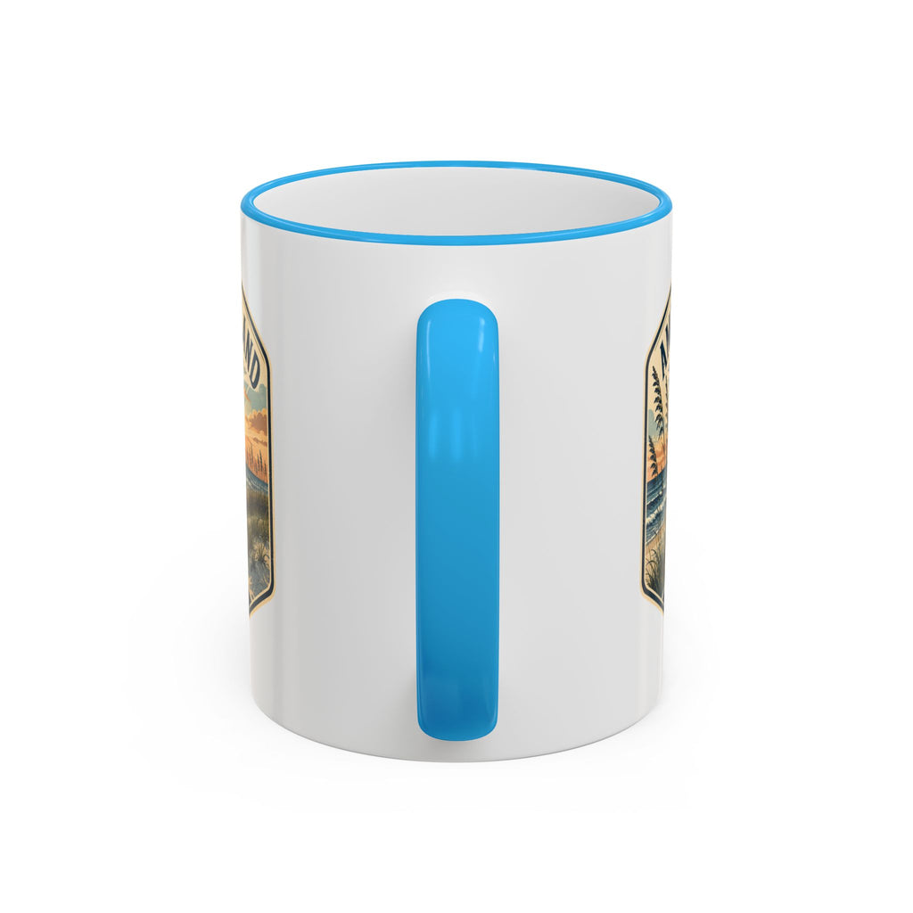 Amelia Island Vintage Mug — Accent Rim & Handle 11oz/15oz