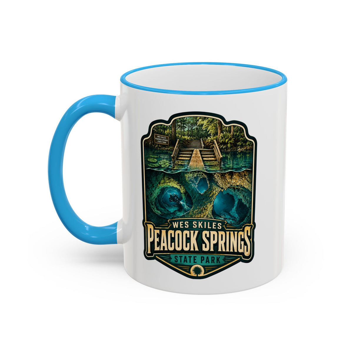 Peacock Springs — Accent Rim & Handle 11oz/15oz