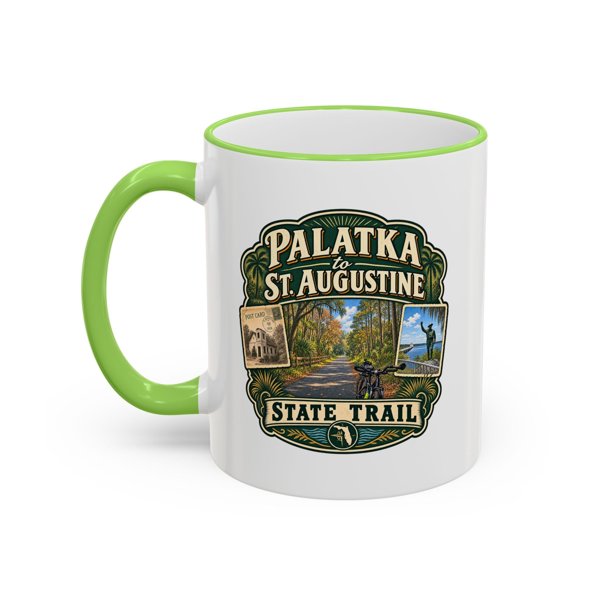 Palatka-to-St. Augustine Accent Rim & Handle 11oz/15oz