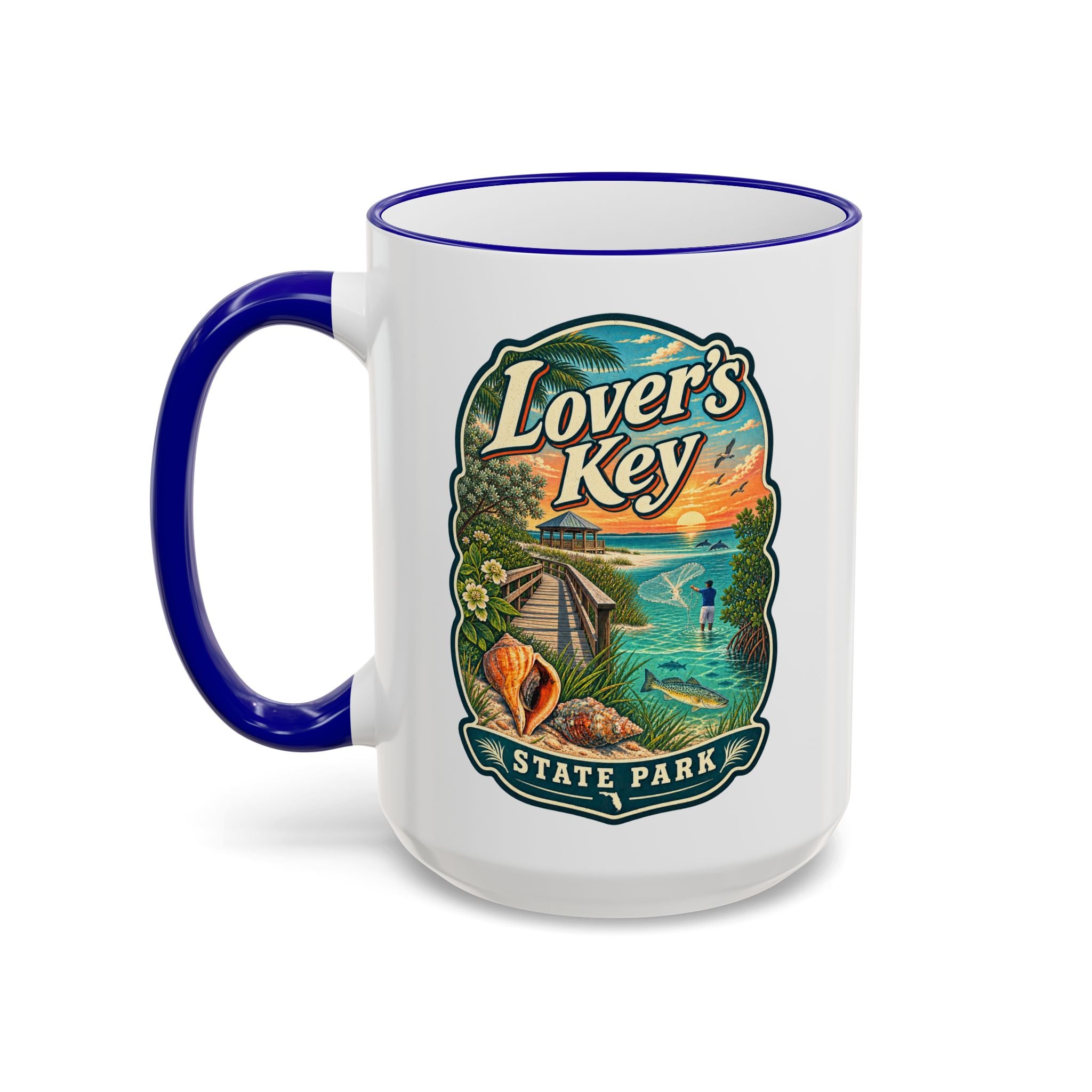 Lovers Key Accent Rim & Handle 11oz/15oz