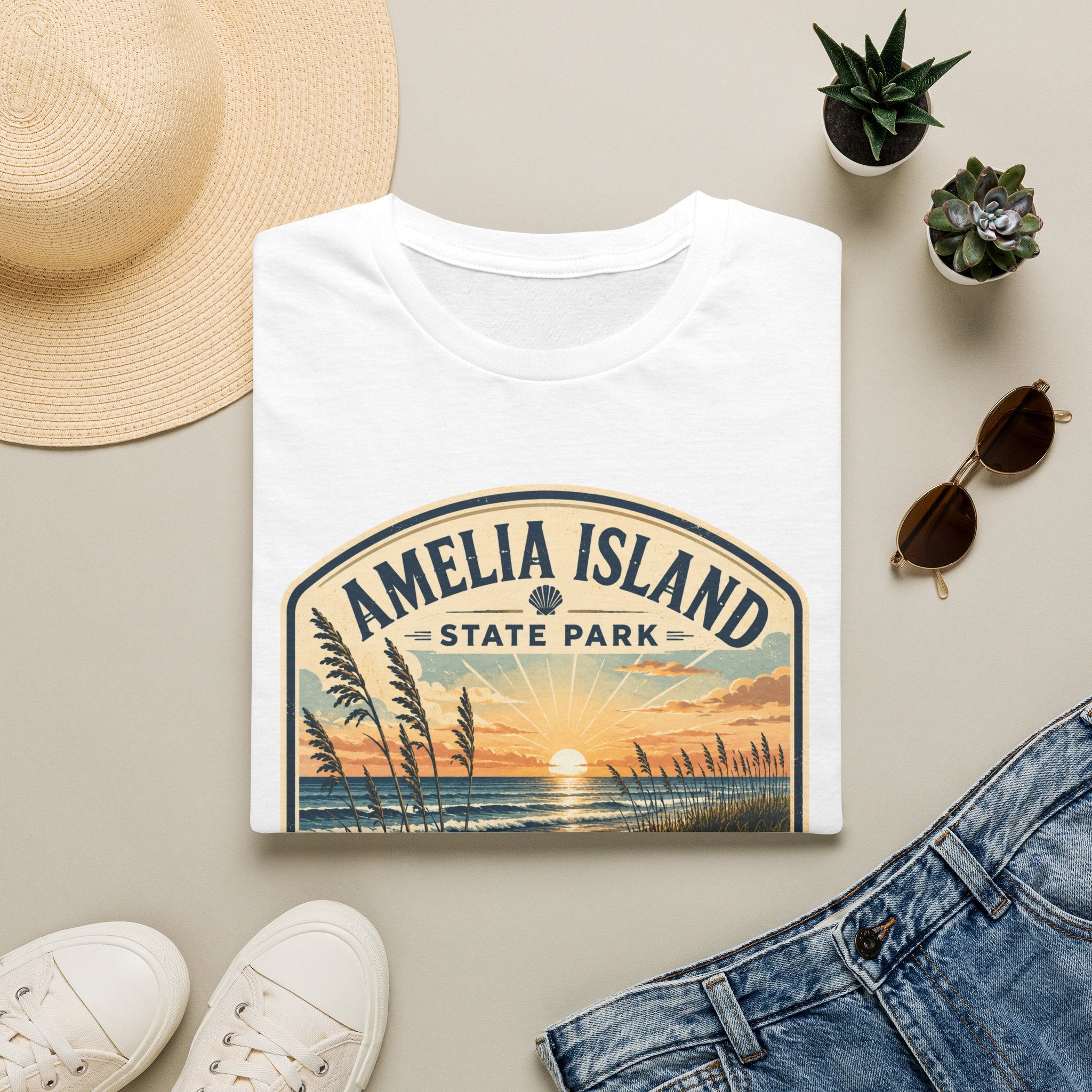 Amelia Island — Retro Tee