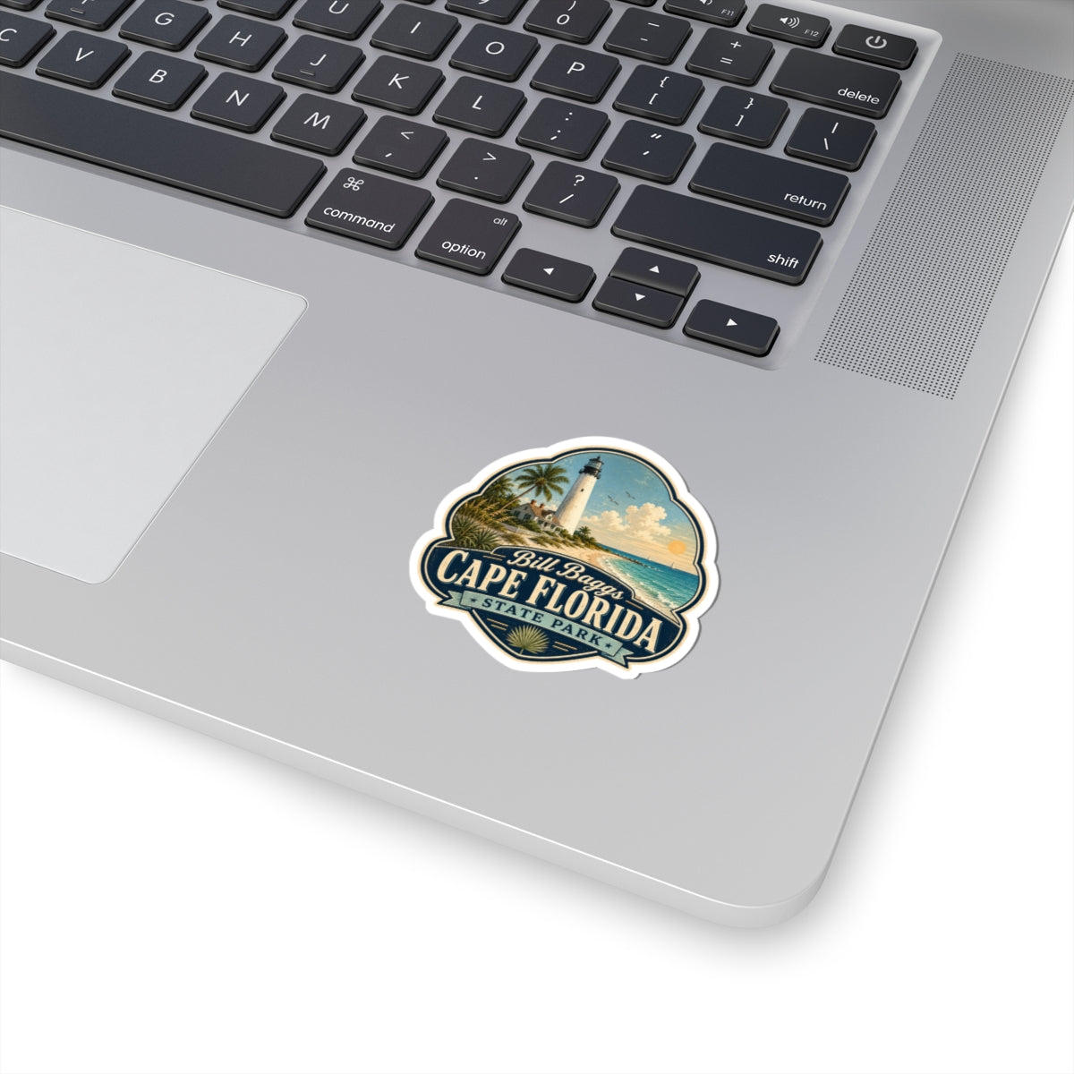 Bill Baggs Cape Florida State Park Lighthouse Sticker – Vintage Beach Travel Decal