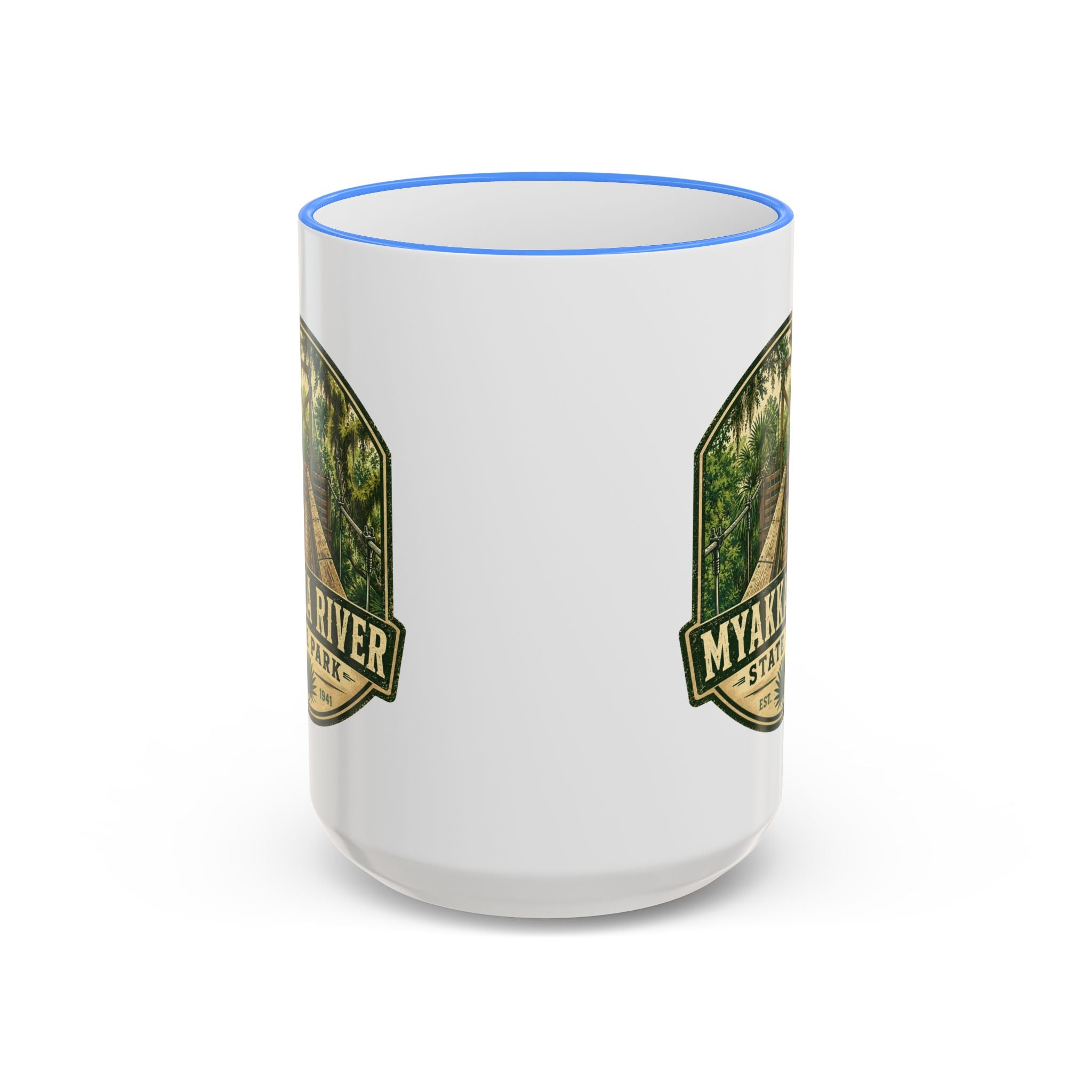 Myakka River Vintage Mug — Accent Rim & Handle 11oz/15oz
