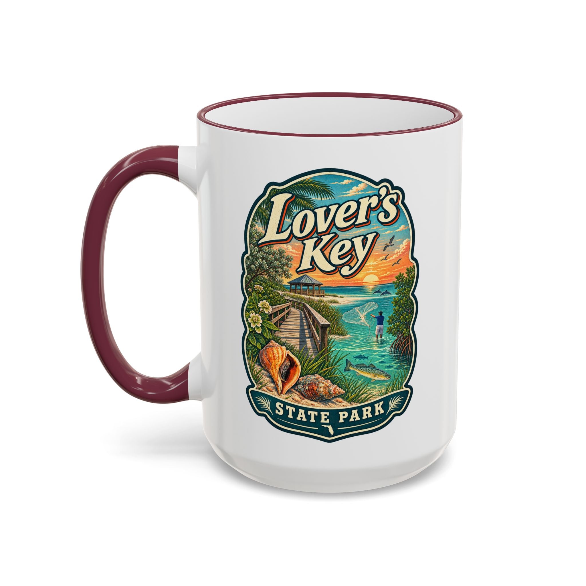 Lovers Key Accent Rim & Handle 11oz/15oz