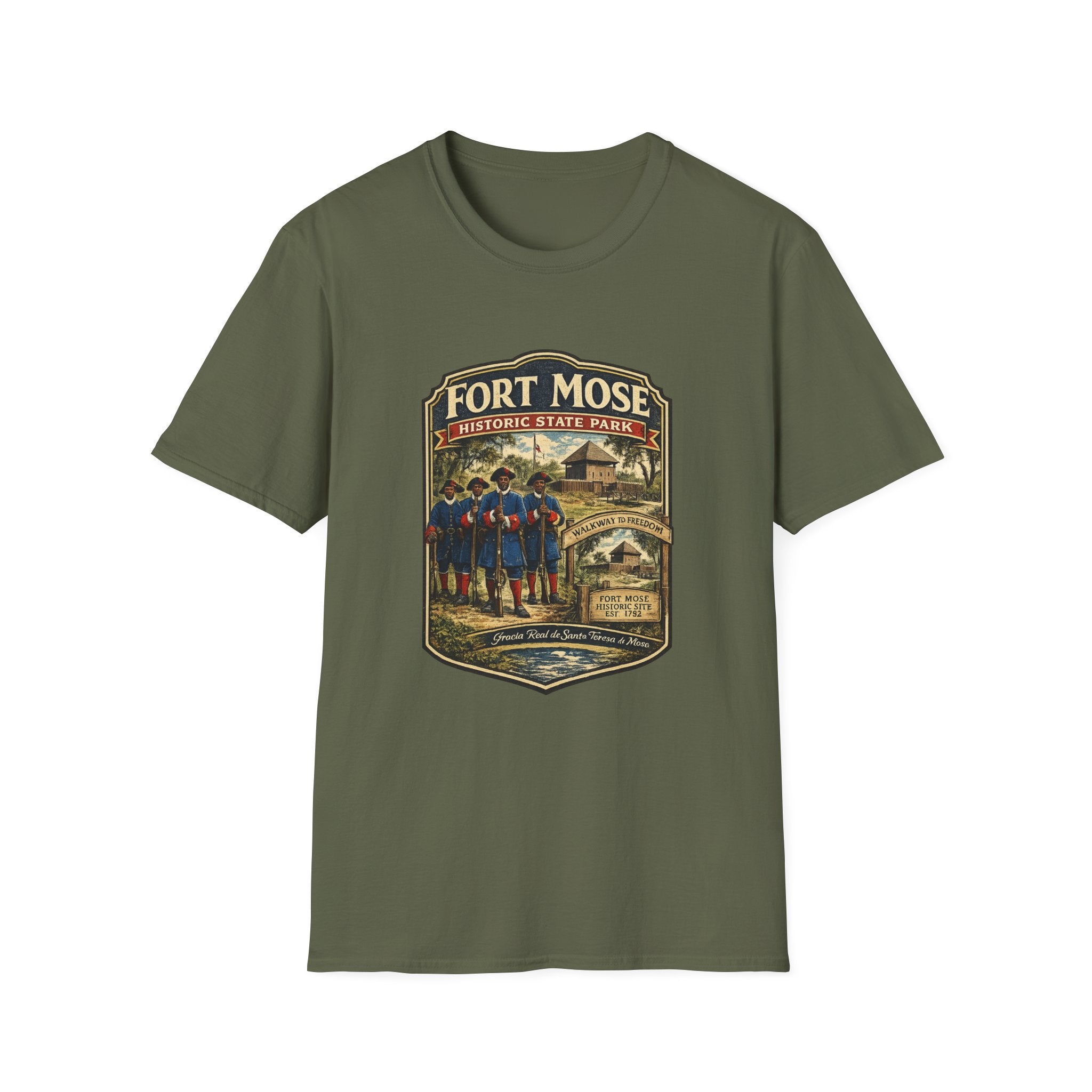 Fort Mose- Retro Tee