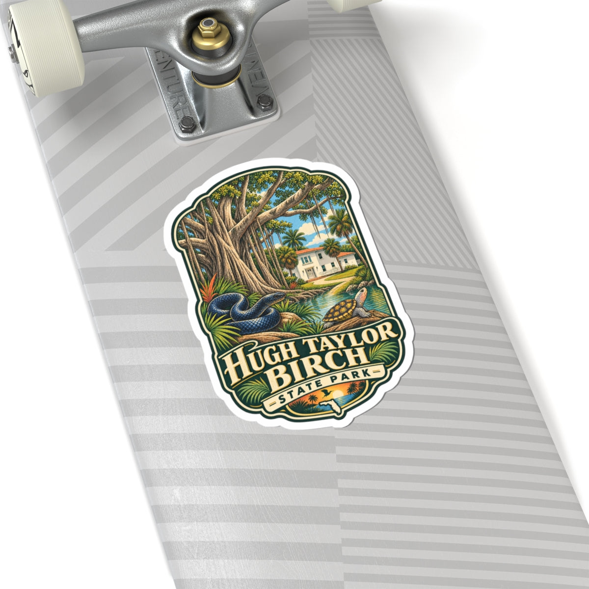 Hugh Taylor Birch State Park Sticker — Vintage Wildlife Park Decal (Kiss-Cut)