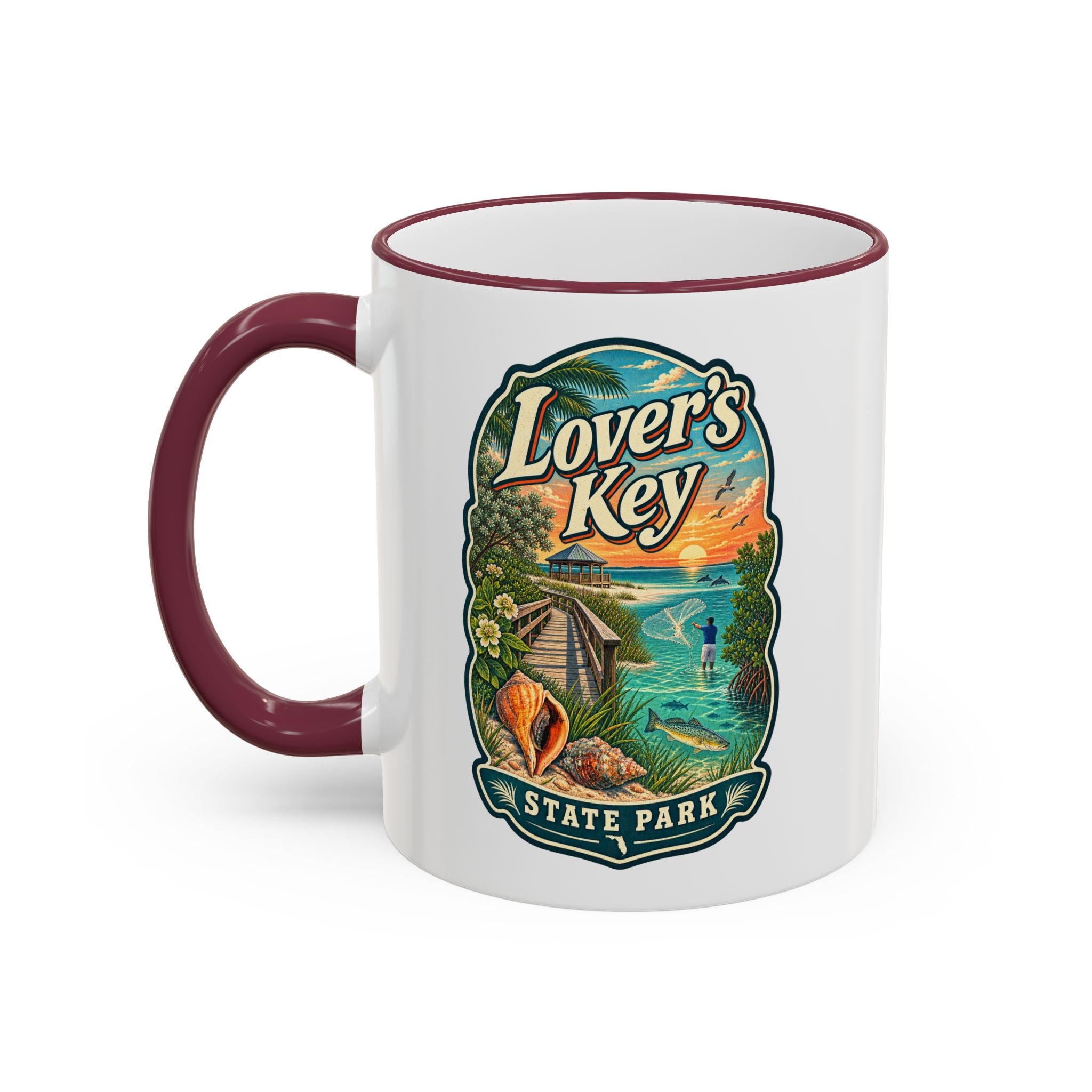Lovers Key Accent Rim & Handle 11oz/15oz