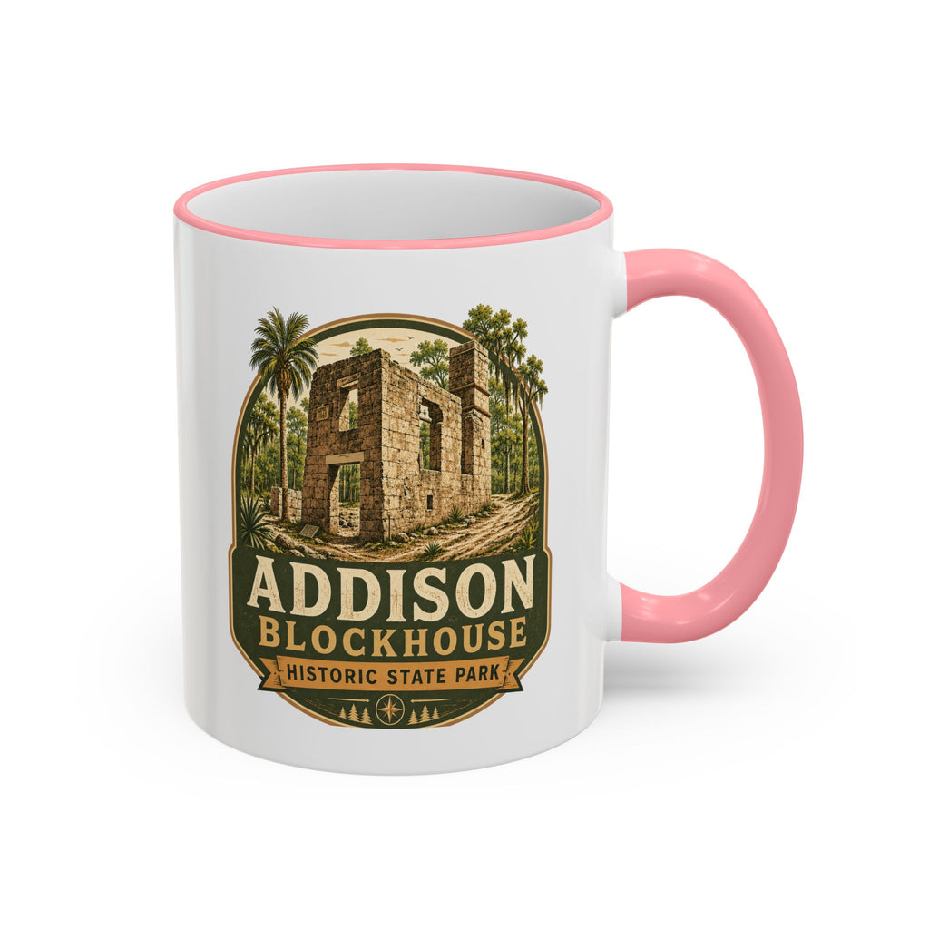 Addison Blockhouse Vintage Mug — Accent Rim & Handle 11oz/15oz
