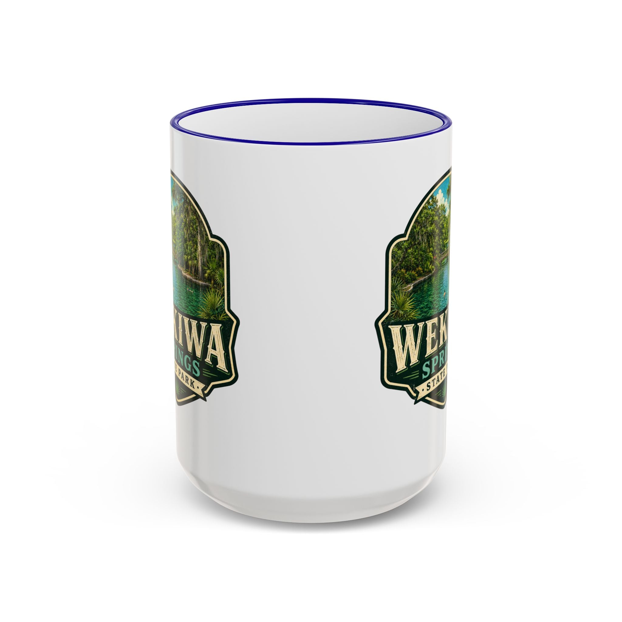 Wekiwa Springs Vintage Mug — Accent Rim & Handle 11oz/15oz