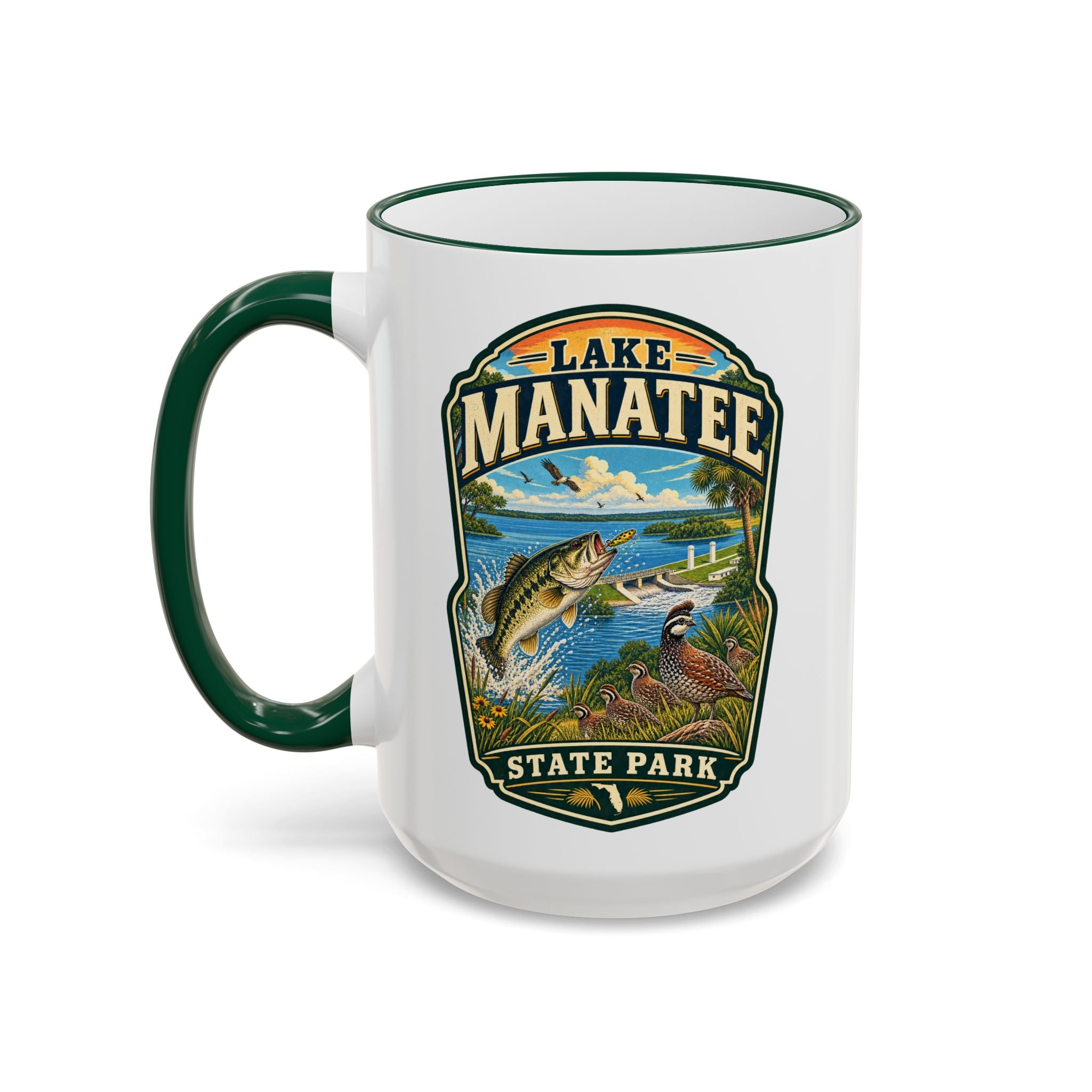 Lake Manatee Accent Rim & Handle 11oz/15oz