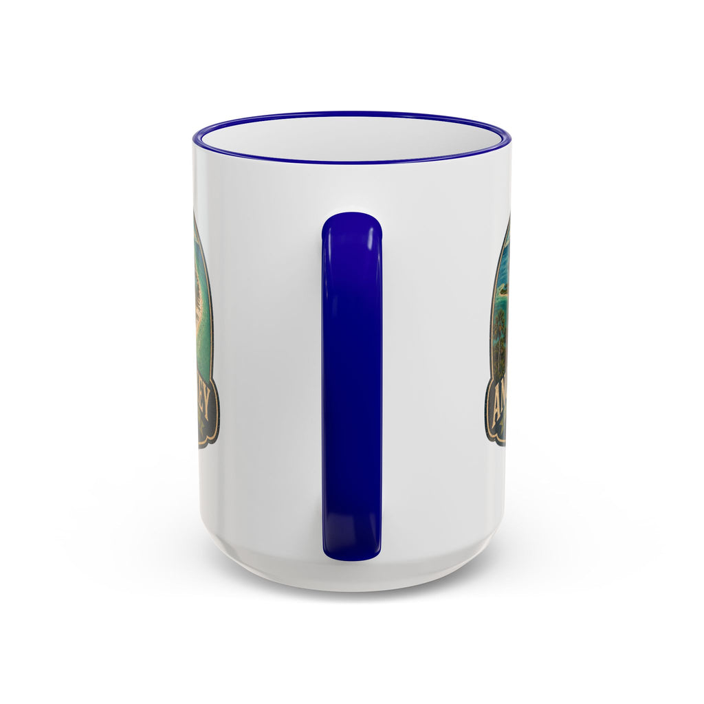 Anclote Key Vintage Mug — Accent Rim & Handle 11oz/15oz