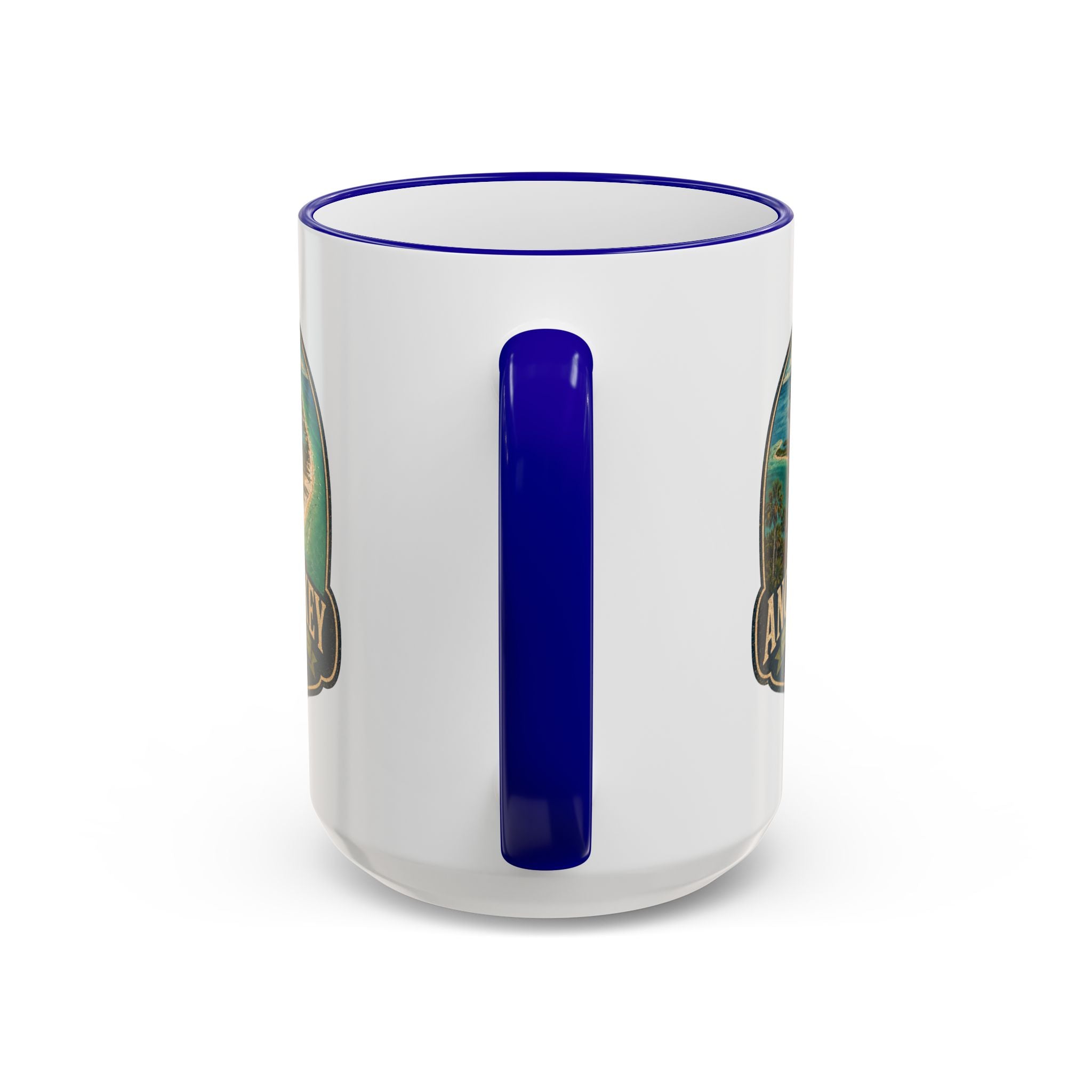 Anclote Key Vintage Mug — Accent Rim & Handle 11oz/15oz