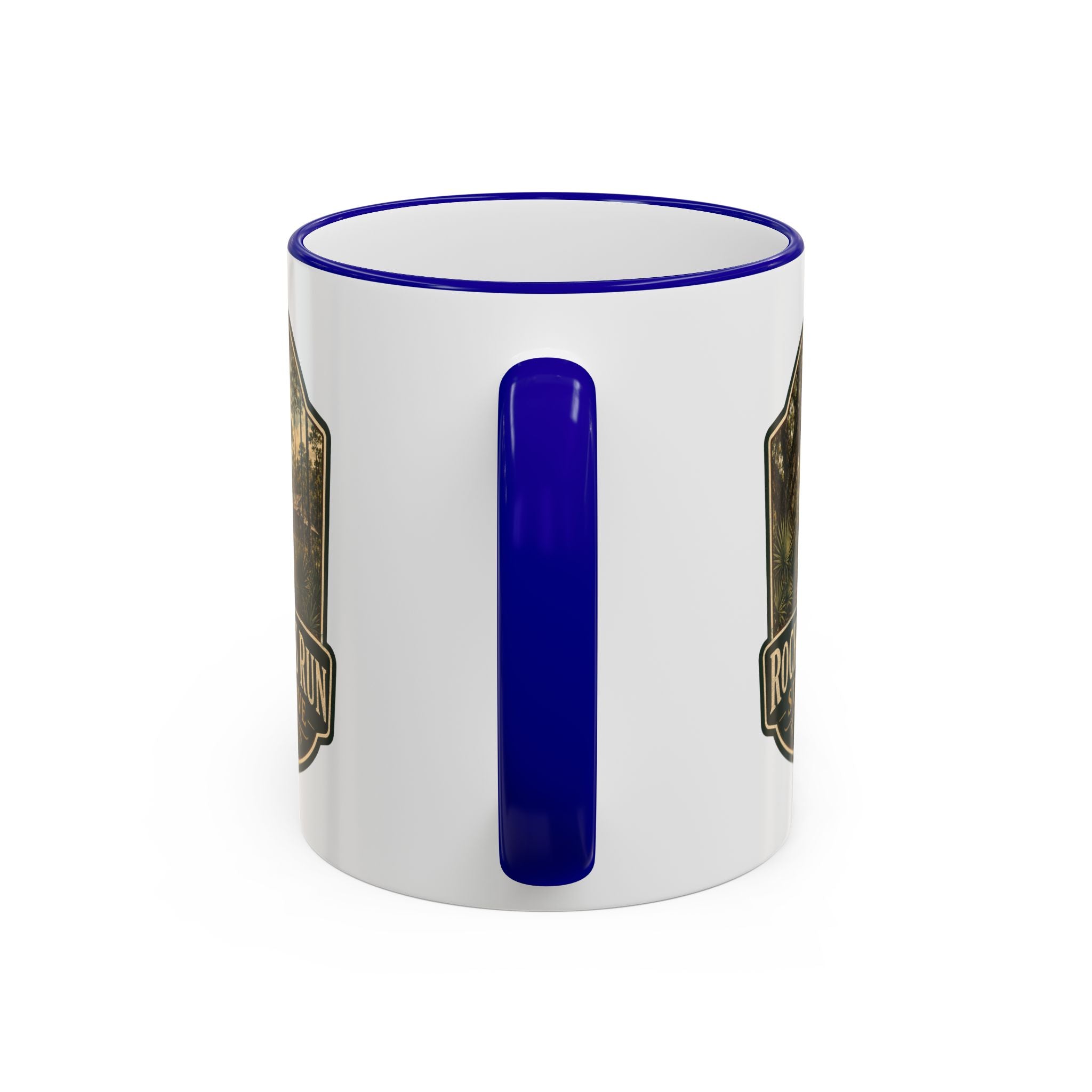 Rock Springs Run Vintage Mug — Accent Rim & Handle 11oz/15oz