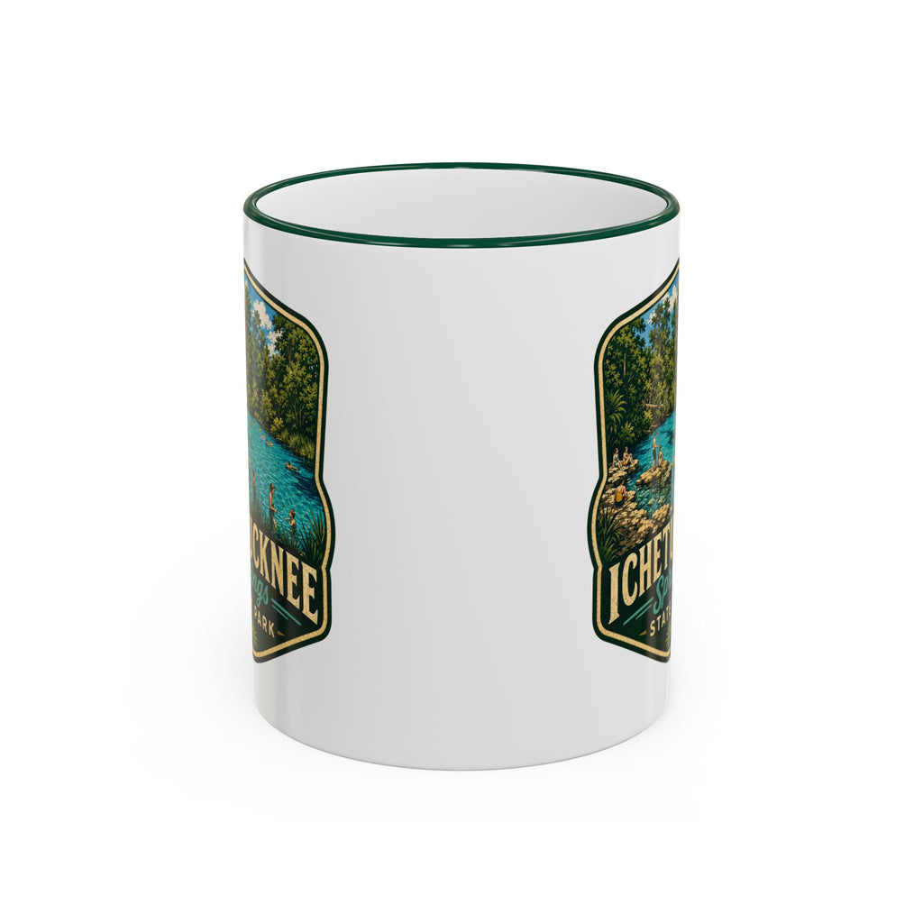 Ichetucknee Springs Vintage Mug — Accent Rim & Handle 11oz/15oz