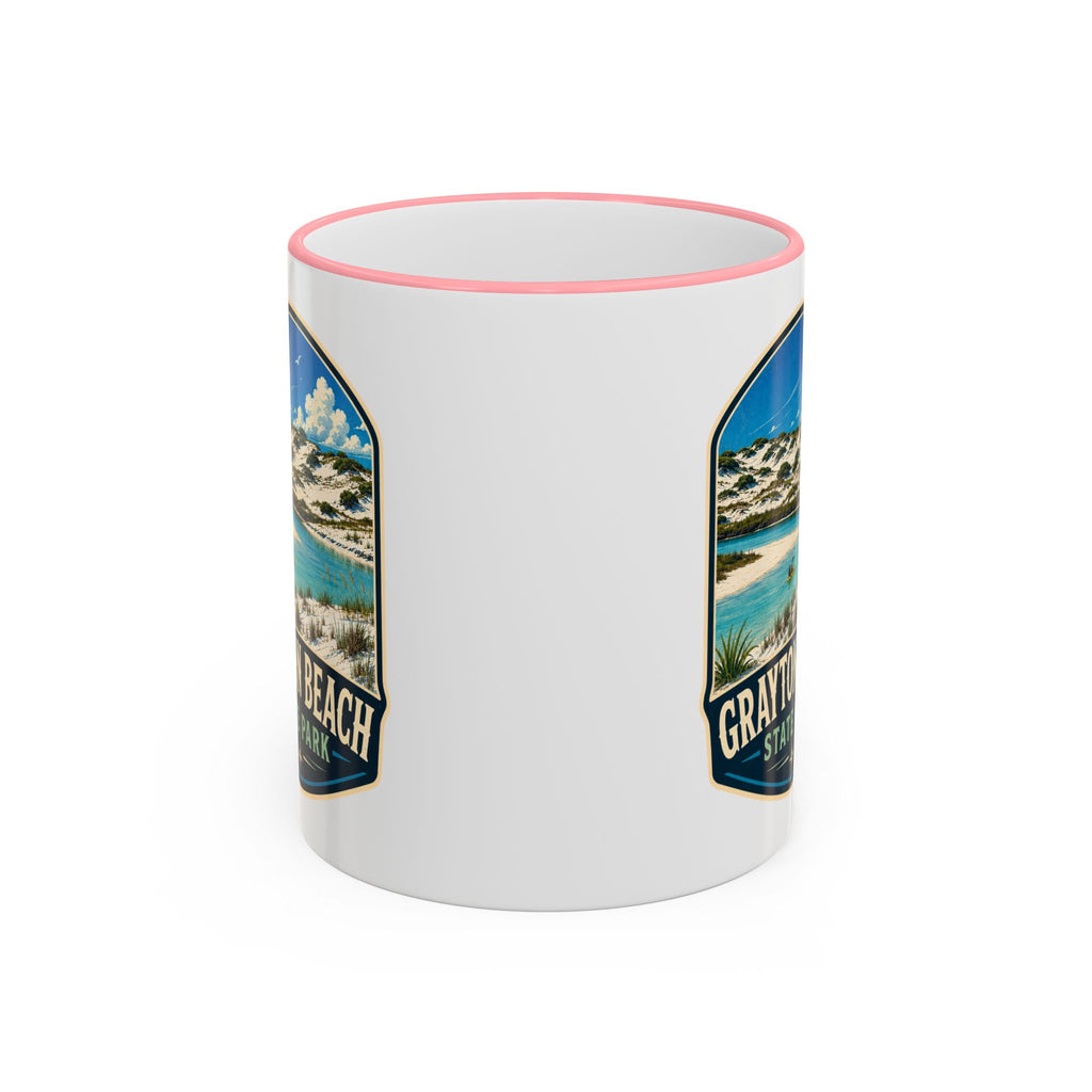 Grayton Beach Vintage Mug — Accent Rim & Handle 11oz/15oz