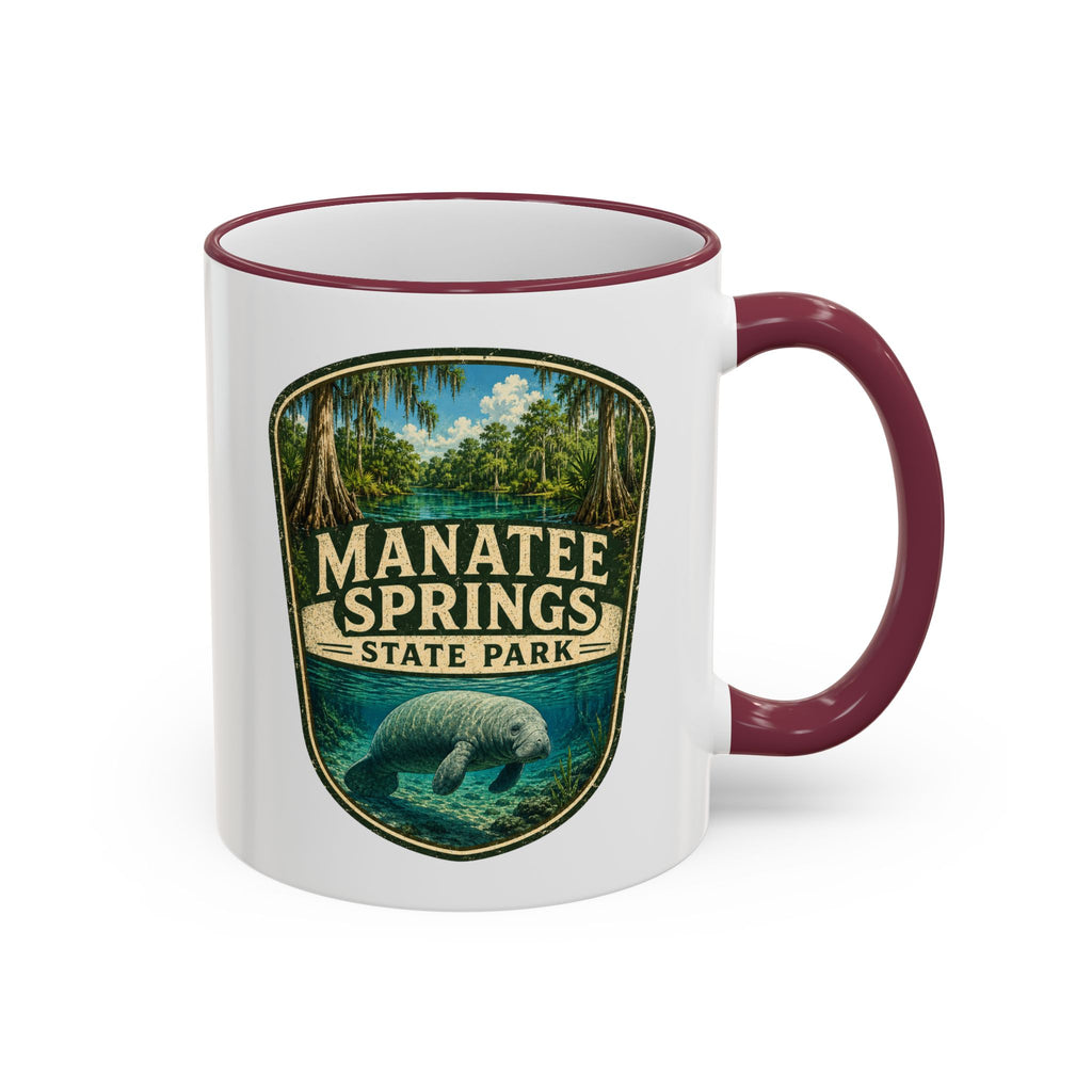Manatee Springs Manatee Mug — Accent Rim & Handle 11oz/15oz