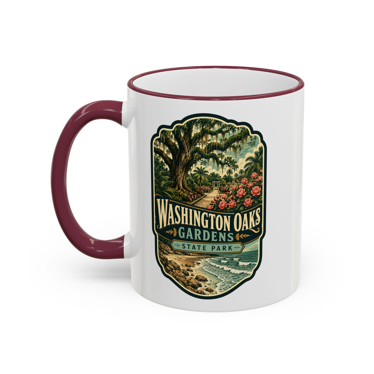 Washington Oaks Mug — Accent Rim & Handle 11oz/15oz
