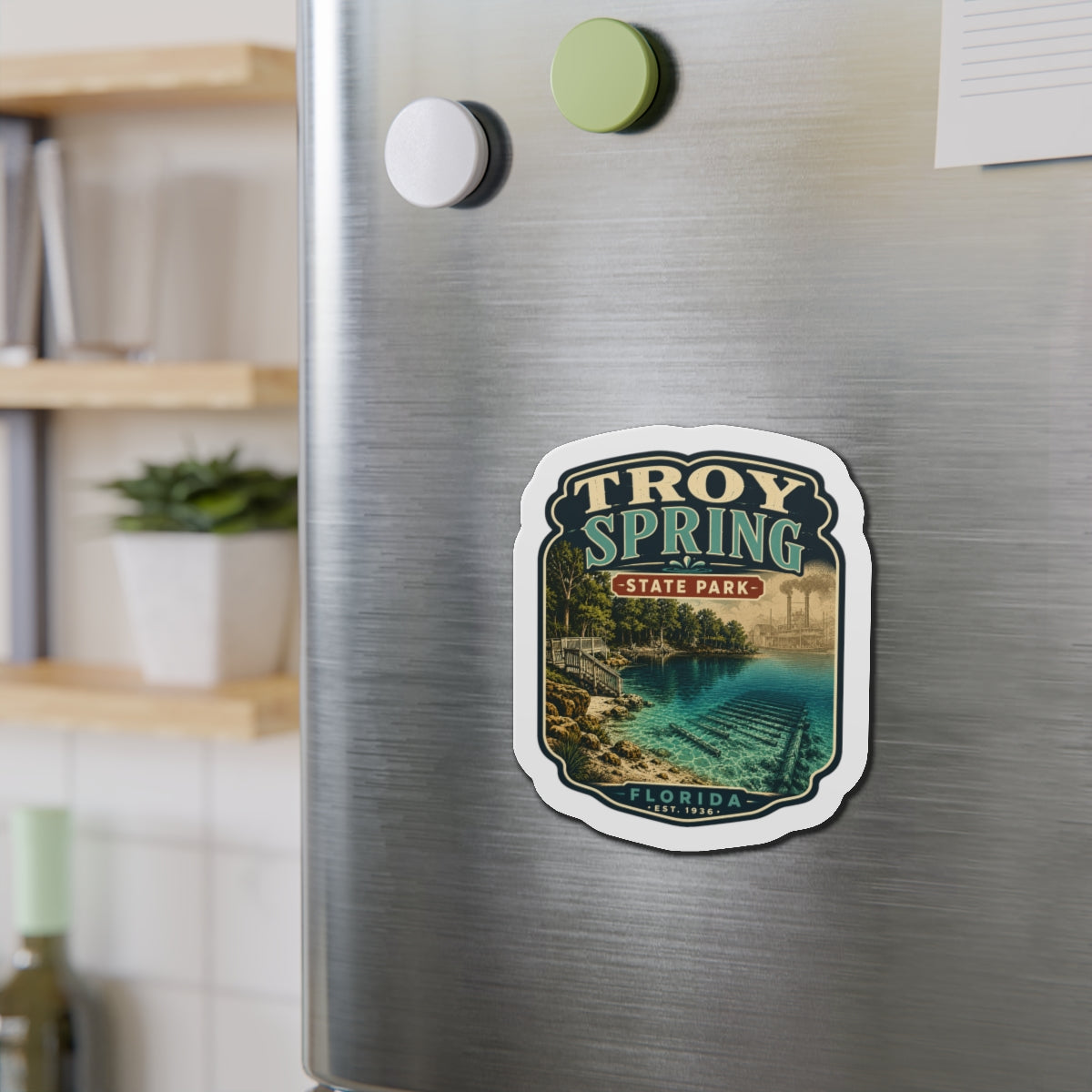 Troy Spring- Die-Cut Magnet
