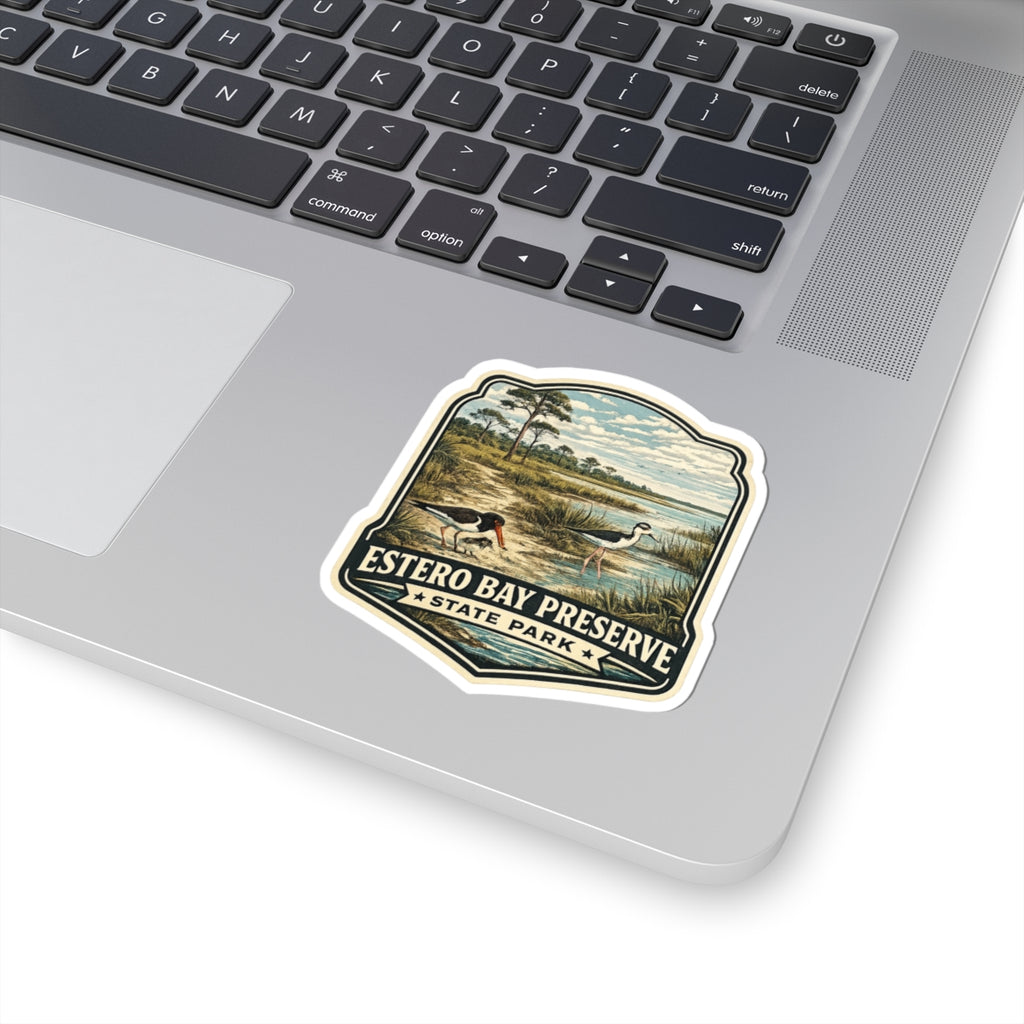 Estero Bay Preserve State Park Sticker — Vintage Wildlife Kiss-Cut Decal